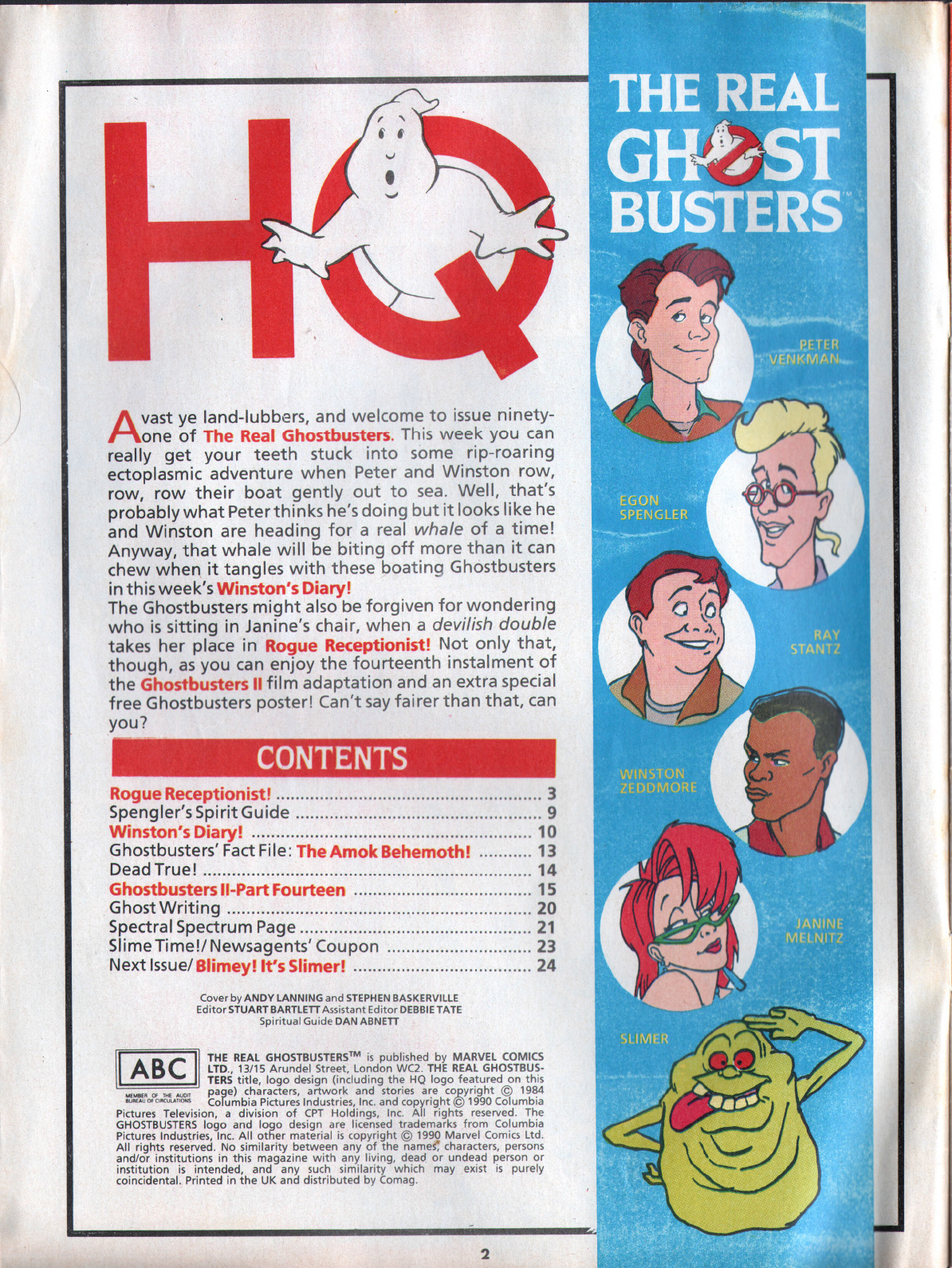 Read online The Real Ghostbusters comic -  Issue #91 - 2