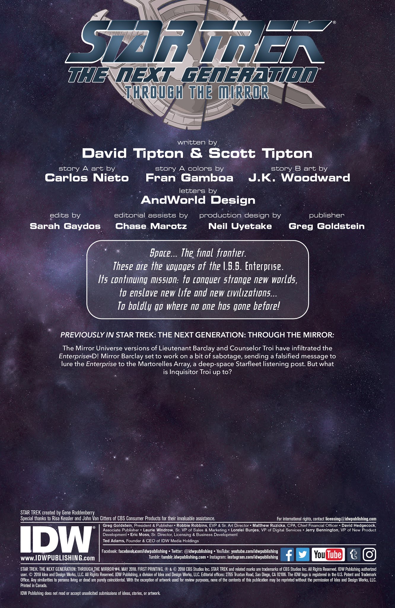 Read online Star Trek: The Next Generation: Through the Mirror comic -  Issue #4 - 2