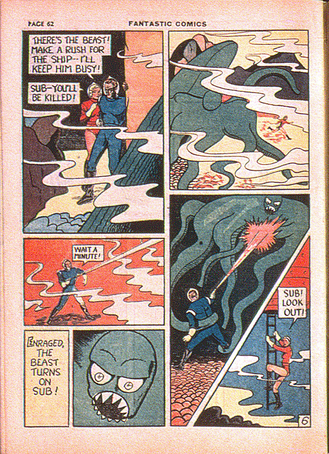 Read online Fantastic Comics comic -  Issue #7 - 64