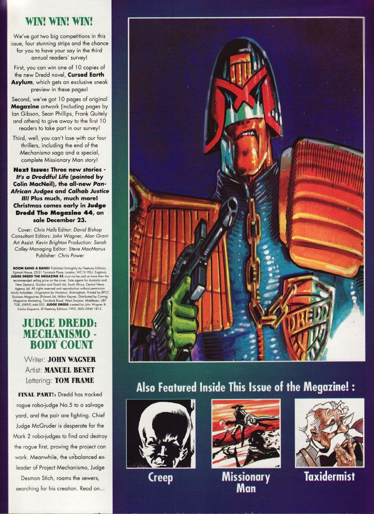 Read online Judge Dredd: The Megazine (vol. 2) comic -  Issue #43 - 2