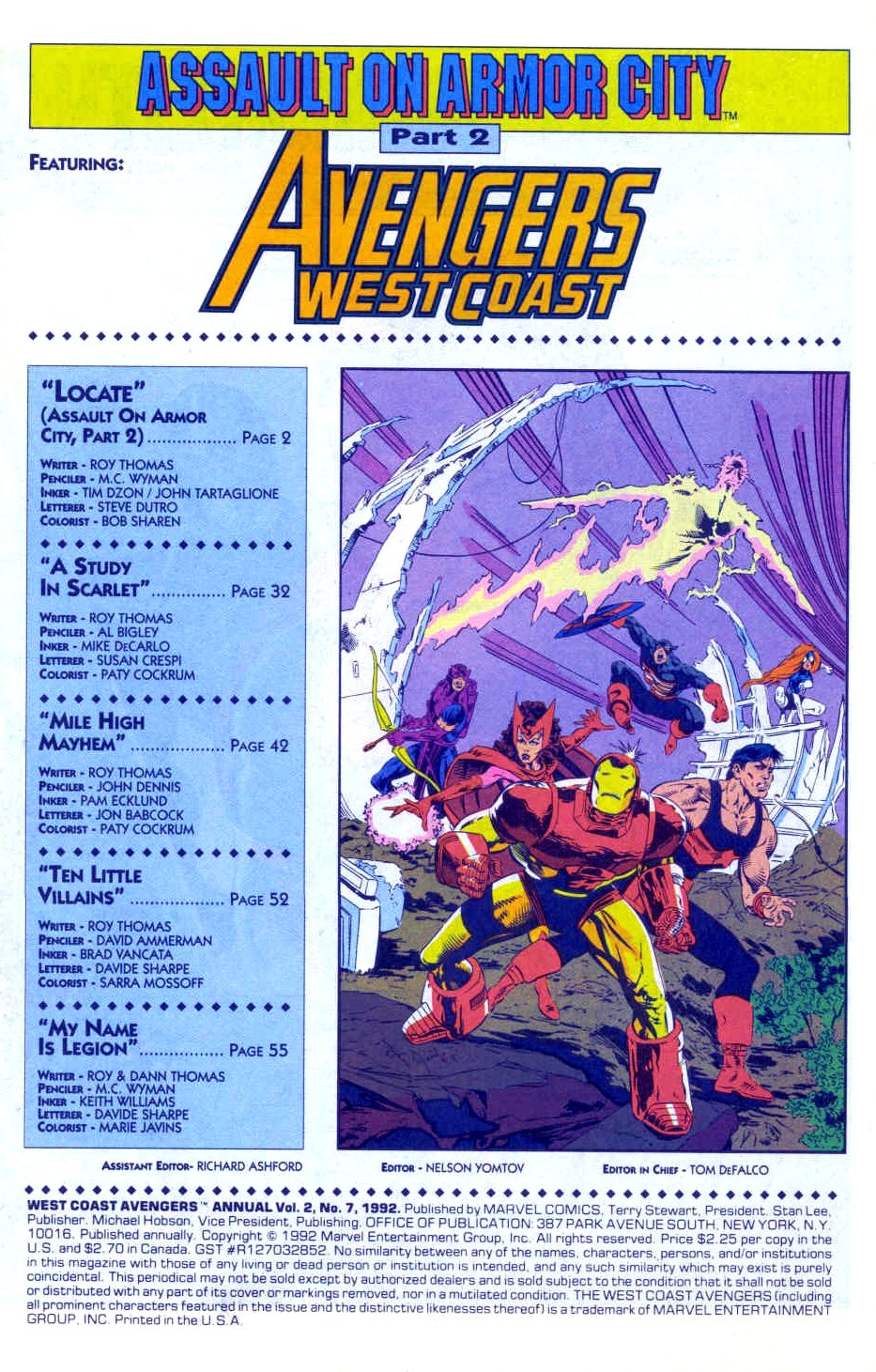 Read online Avengers West Coast (1989) comic -  Issue # Annual 7 - 2