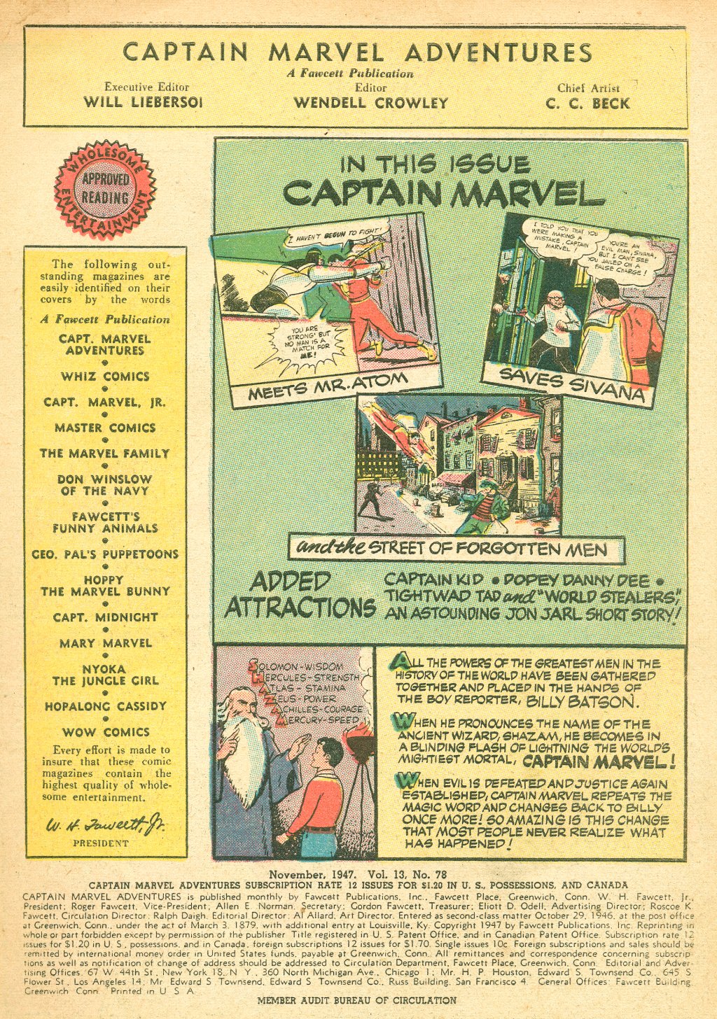 Read online Captain Marvel Adventures comic -  Issue #78 - 3