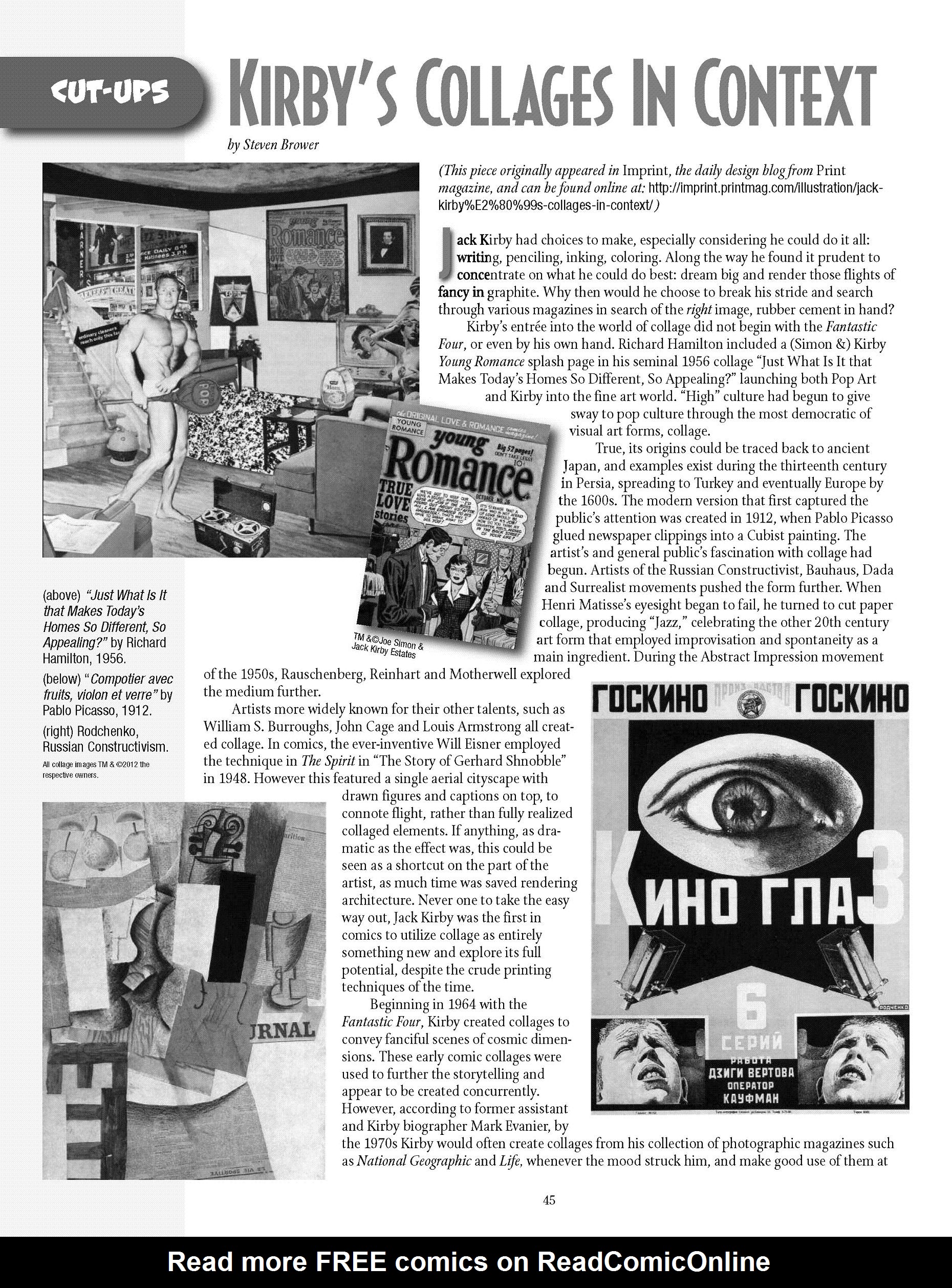 Read online The Jack Kirby Collector comic -  Issue #59 - 42