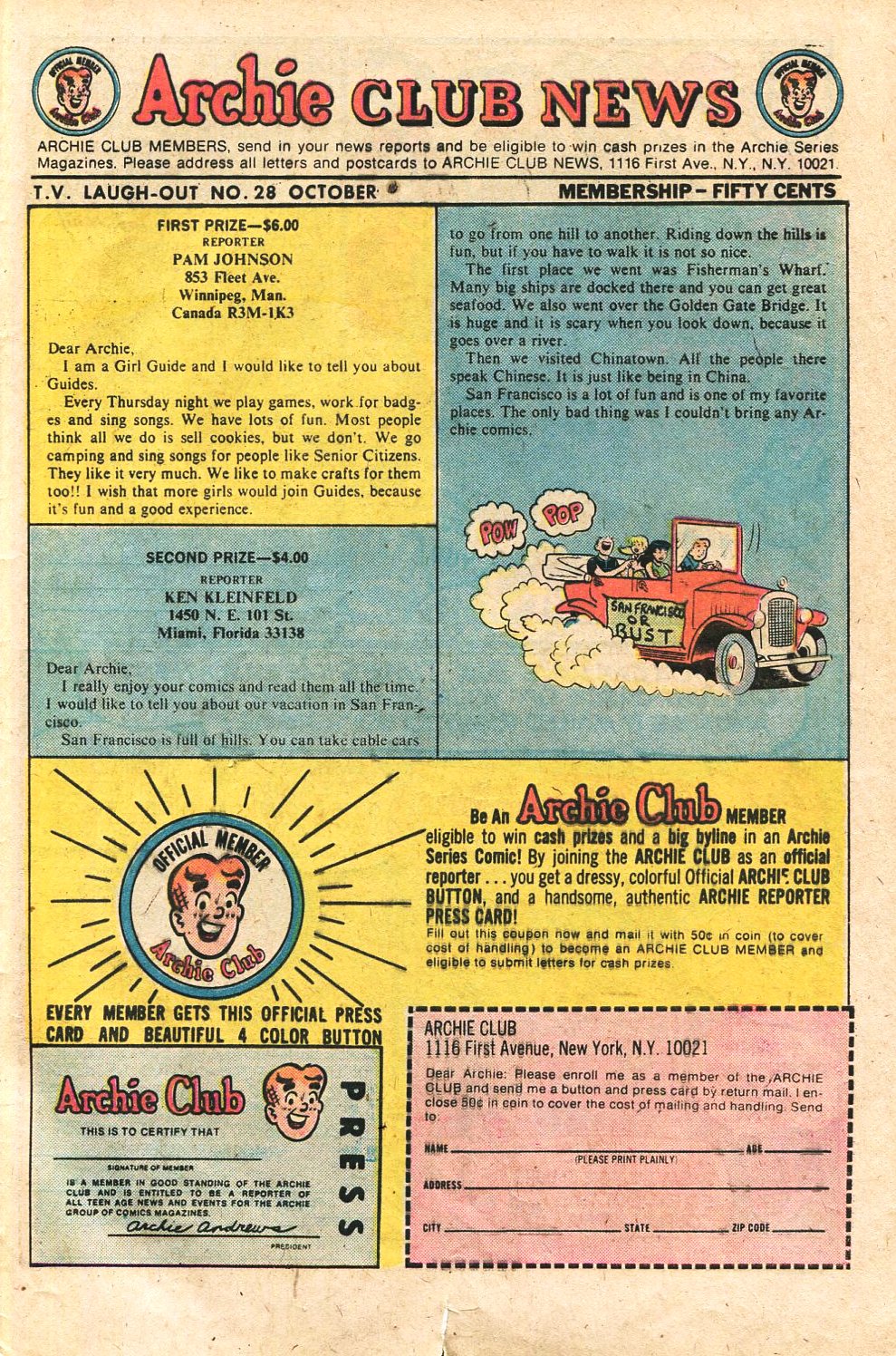 Read online Archie's TV Laugh-Out comic -  Issue #28 - 33