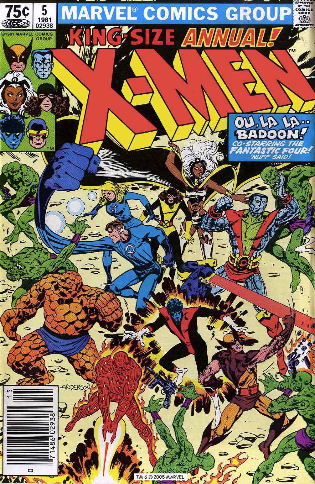 Read online X-Men Annual comic -  Issue #5 - 1