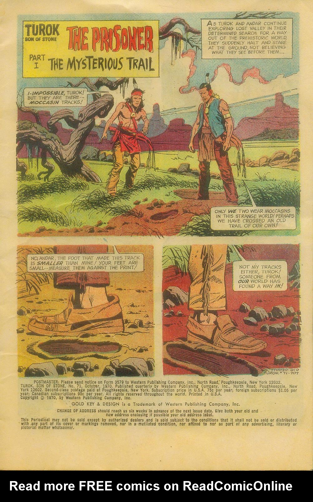 Read online Turok, Son of Stone comic -  Issue #71 - 4