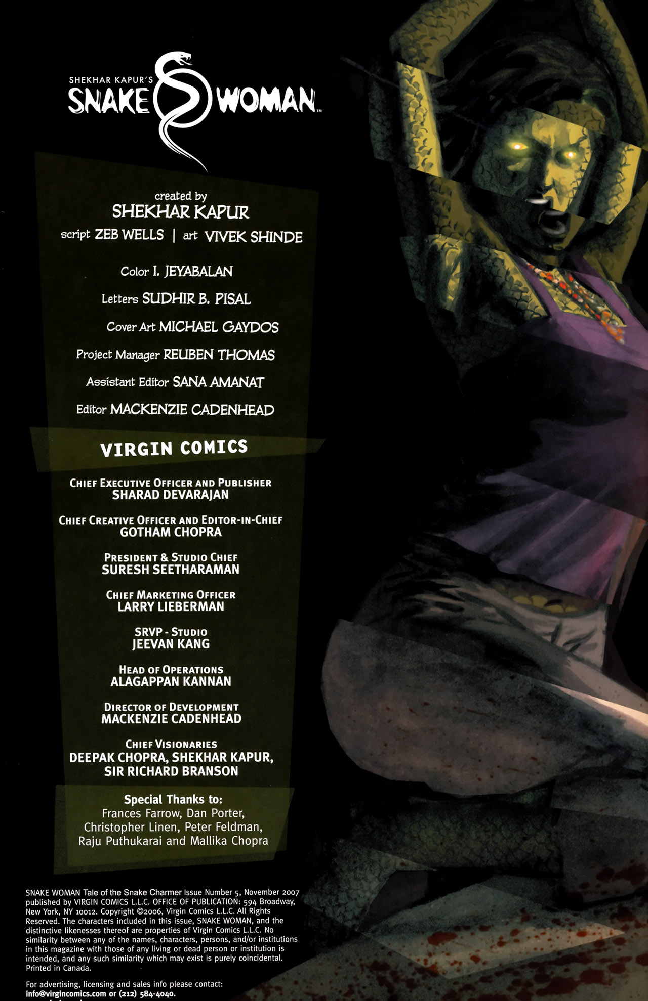 Read online Snake Woman Tale of the Snake Charmer comic -  Issue #5 - 2
