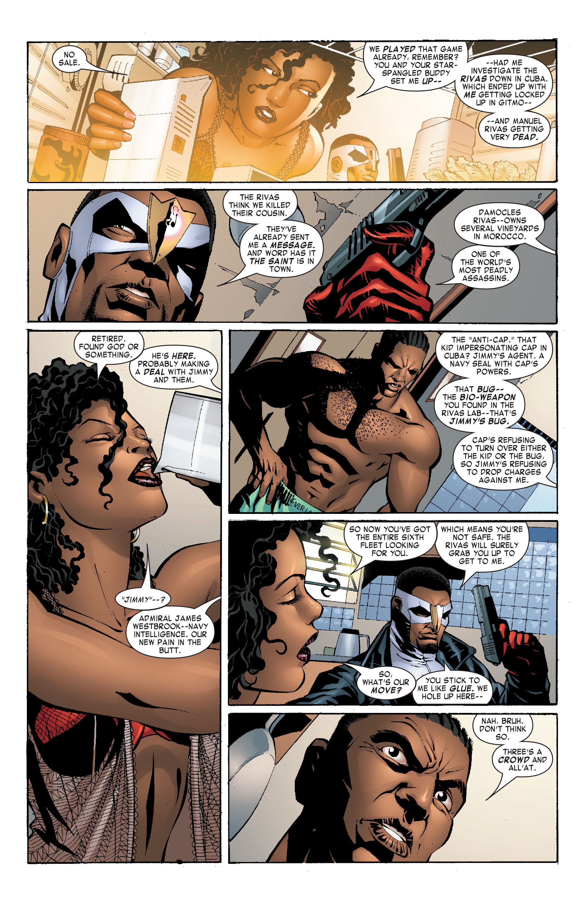 Read online Captain America & the Falcon comic -  Issue #7 - 7