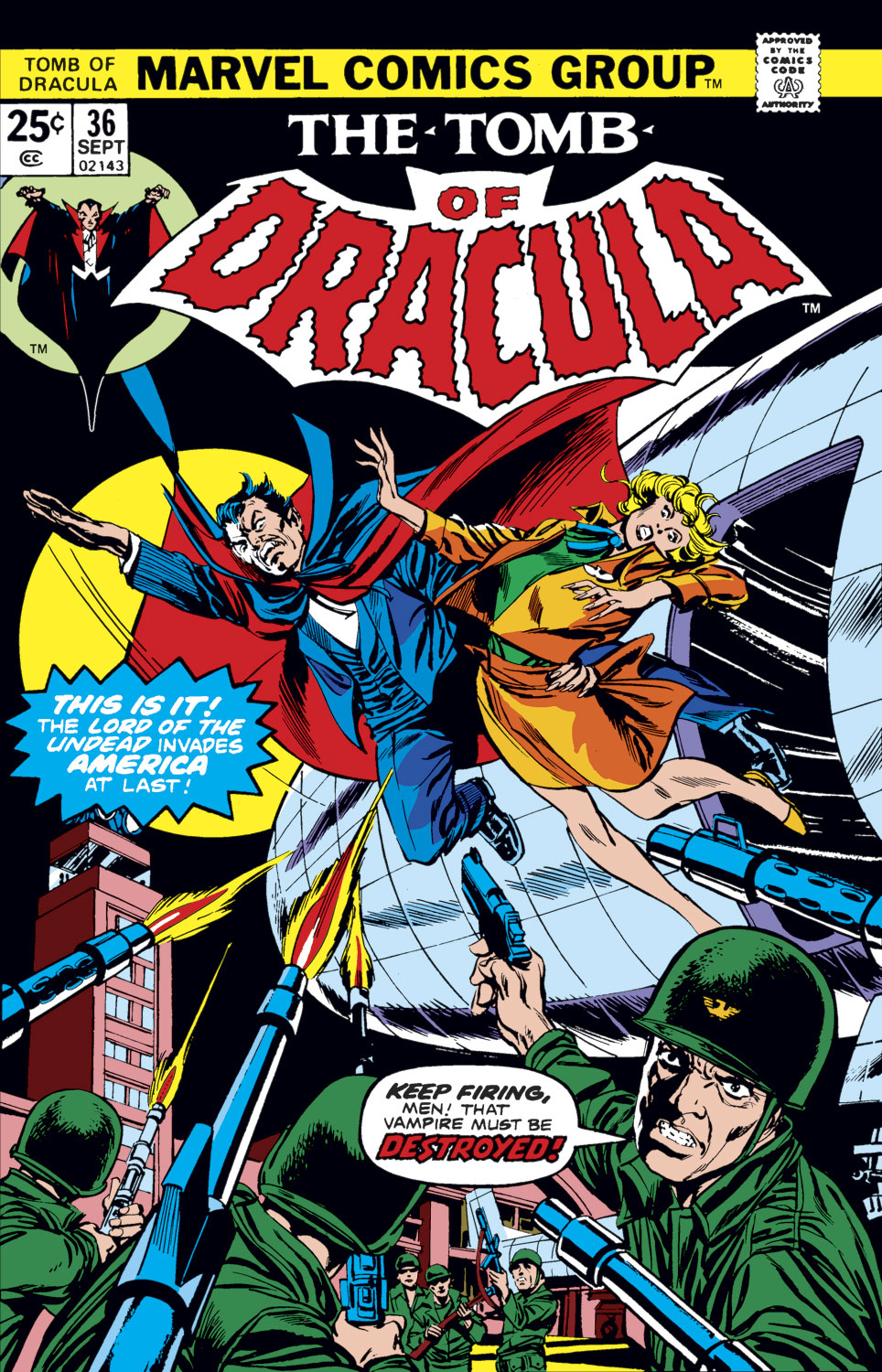 Read online Tomb of Dracula (1972) comic -  Issue #36 - 1