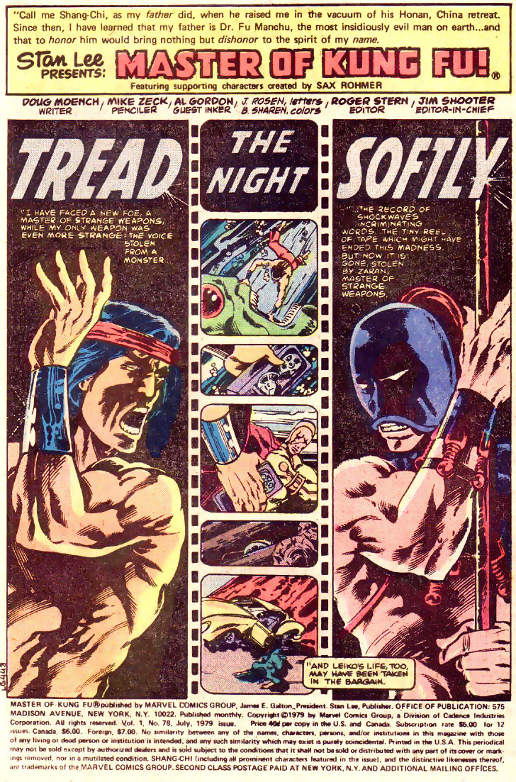 Read online Master of Kung Fu (1974) comic -  Issue #78 - 2
