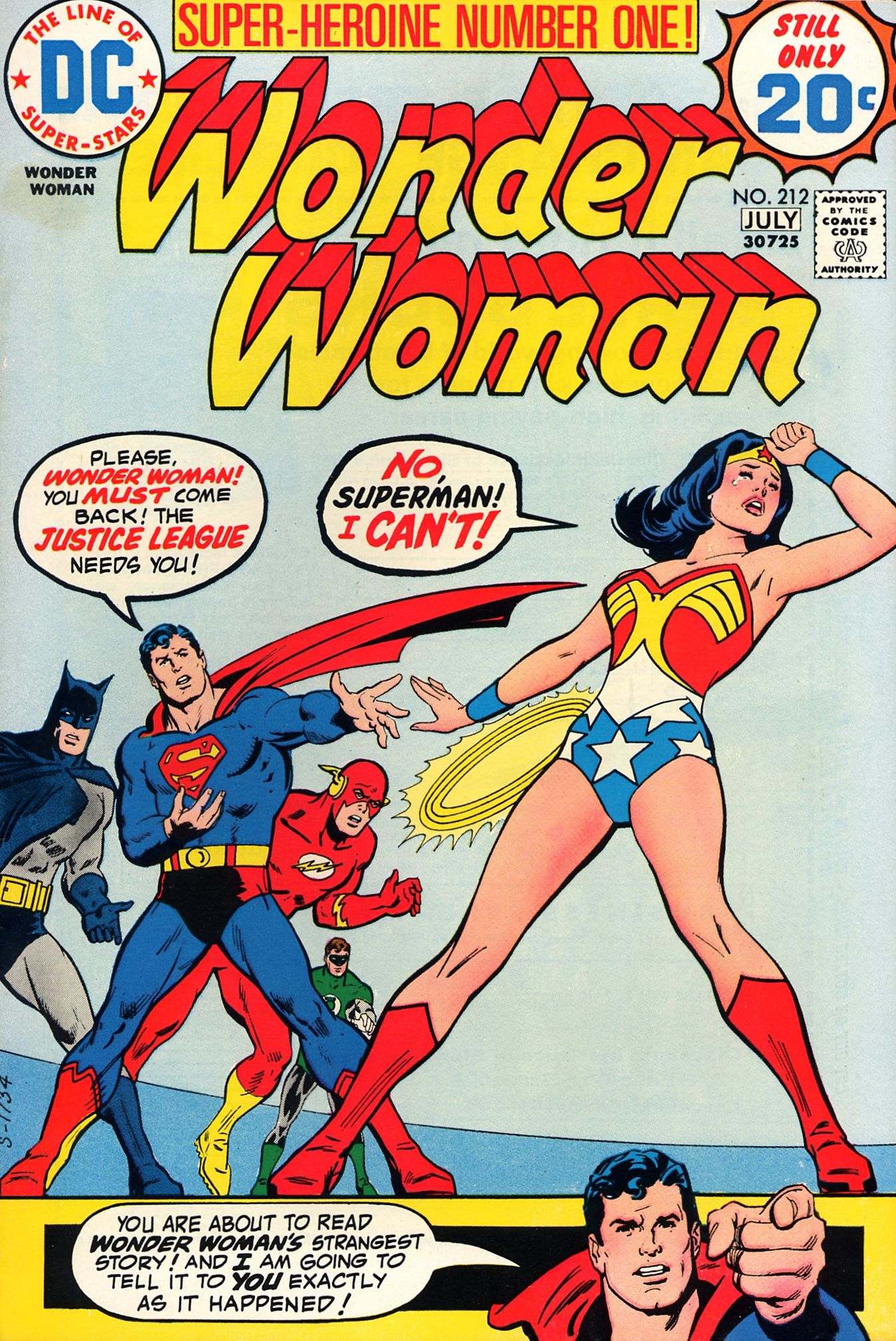 Read online Wonder Woman (1942) comic -  Issue #212 - 1