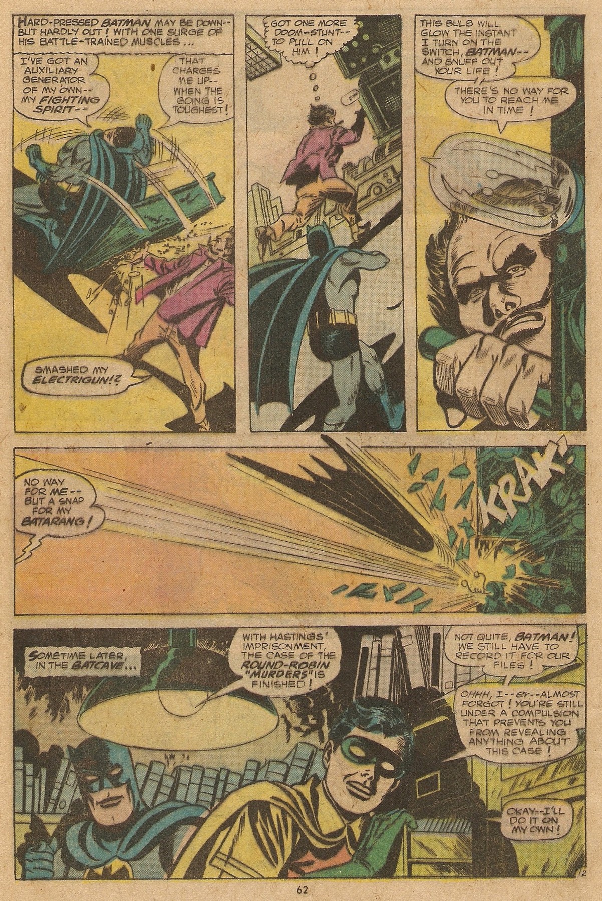 Read online Batman (1940) comic -  Issue #262 - 62