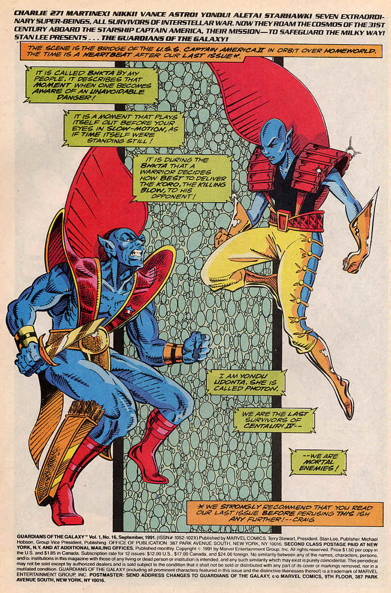 Guardians of the Galaxy (1990) issue 16 - Page 2