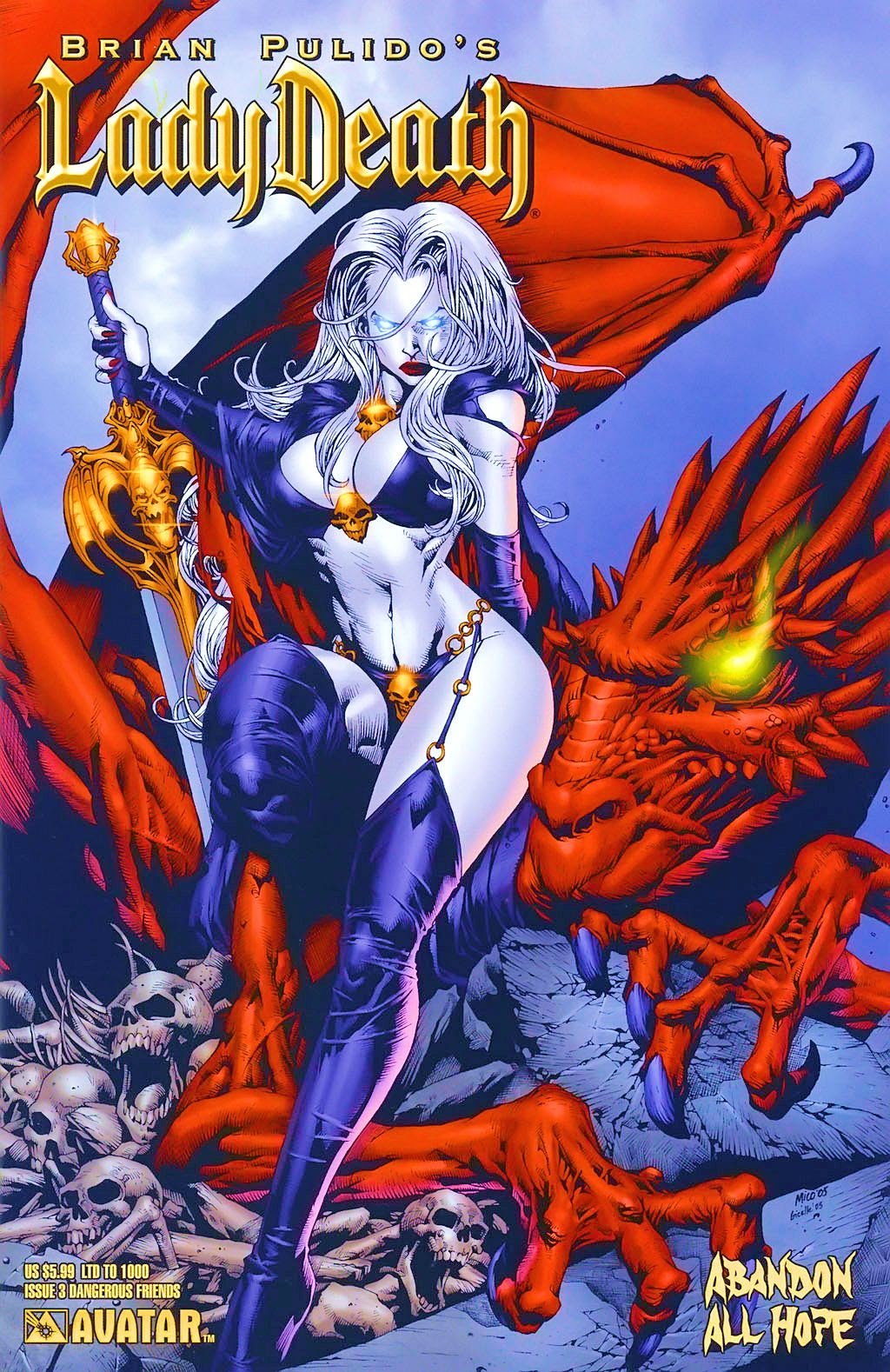 Read online Brian Pulido's Lady Death: Abandon All Hope comic -  Issue #3 - 2