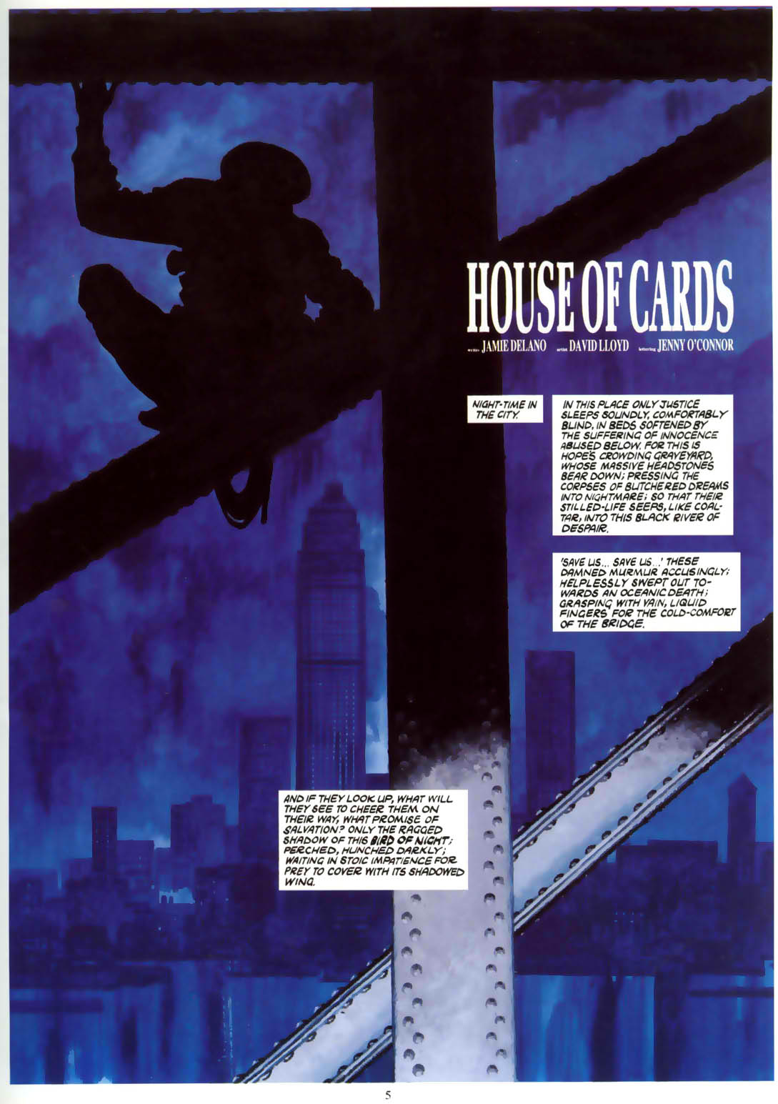 Read online Marvel Graphic Novel comic -  Issue #6 Night Raven - House of Cards - 4