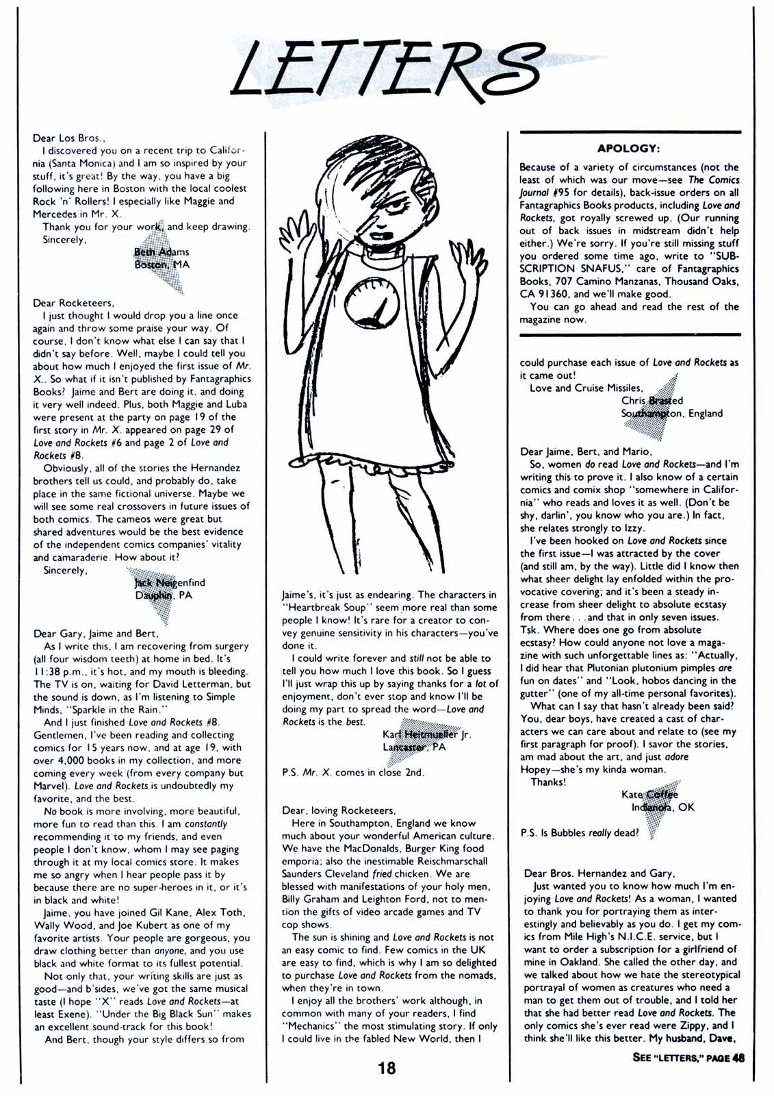 Read online Love and Rockets (1982) comic -  Issue #10 - 20