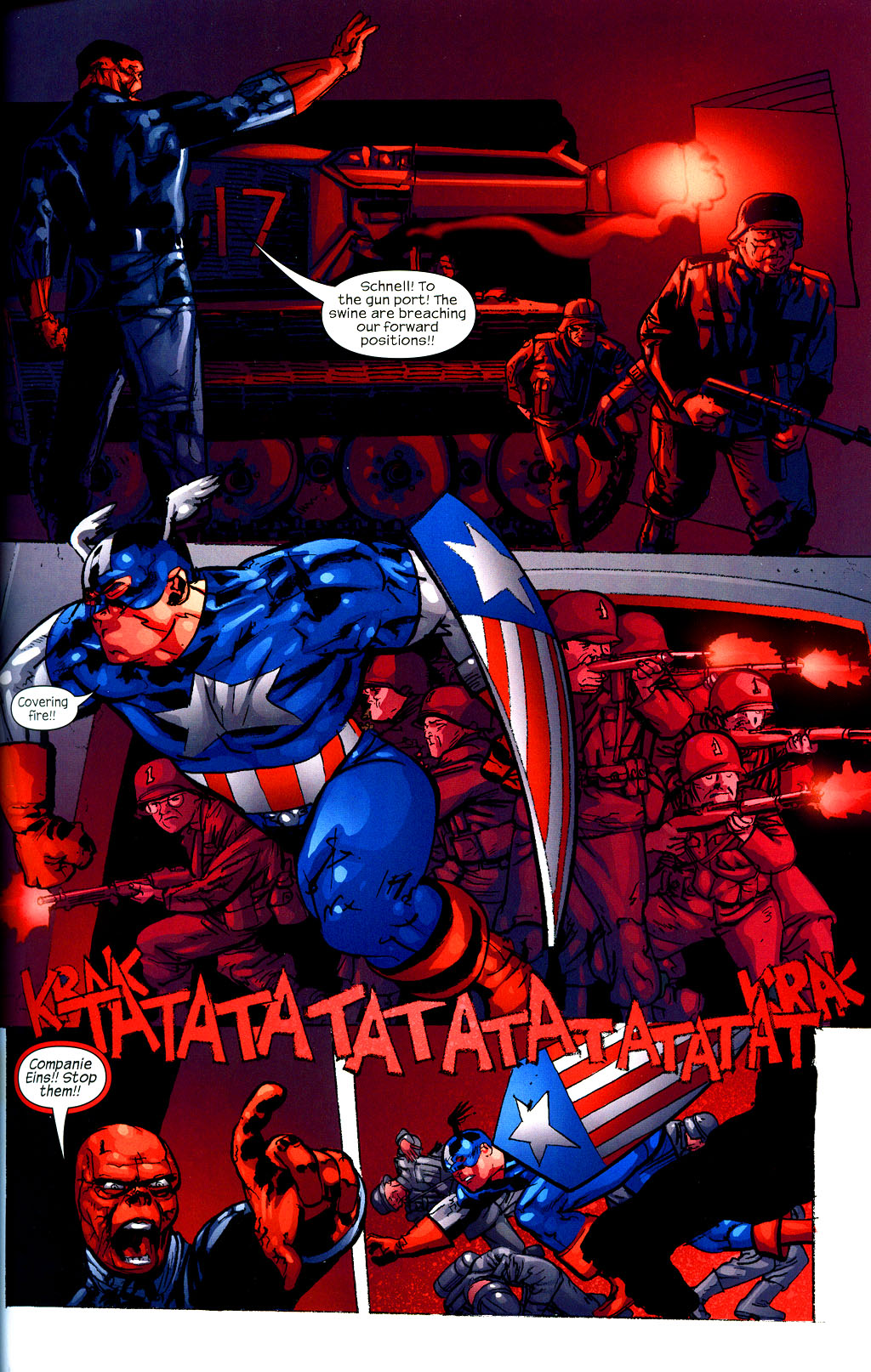 Read online Captain America: Red, White & Blue comic -  Issue # TPB - 12