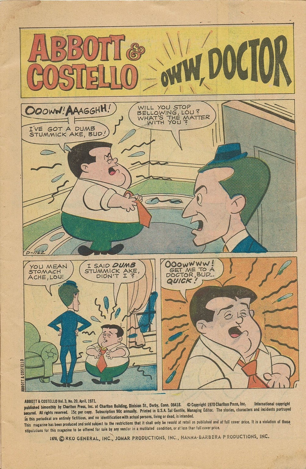 Read online Abbott & Costello comic -  Issue #20 - 3