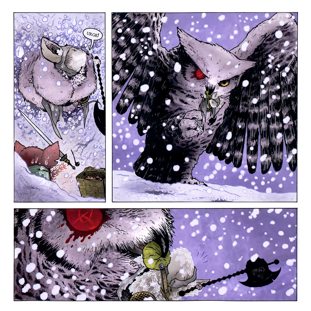 Read online Mouse Guard: Winter 1152 comic -  Issue #4 - 4