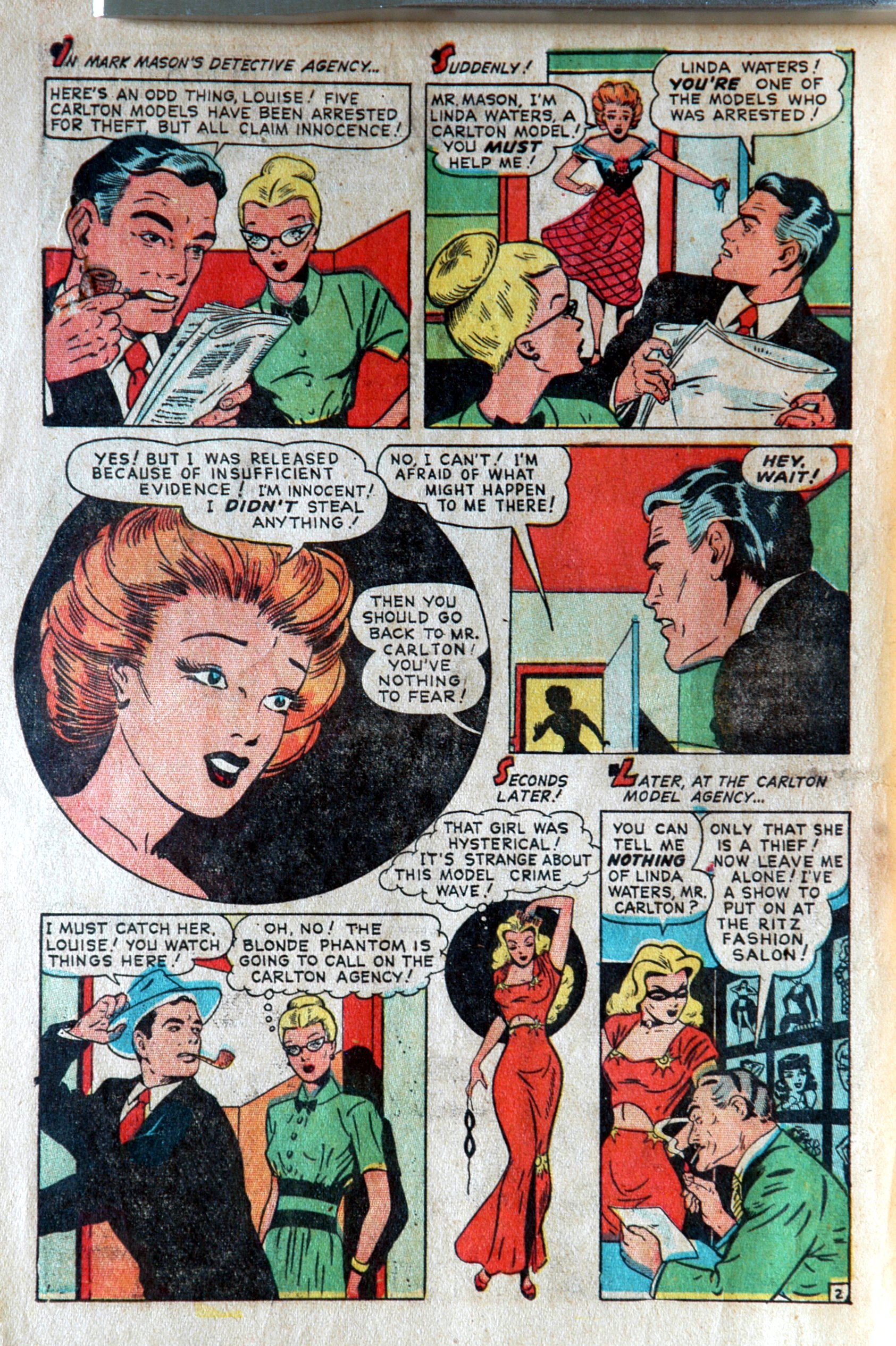 Read online Blonde Phantom Comics comic -  Issue #16 - 4