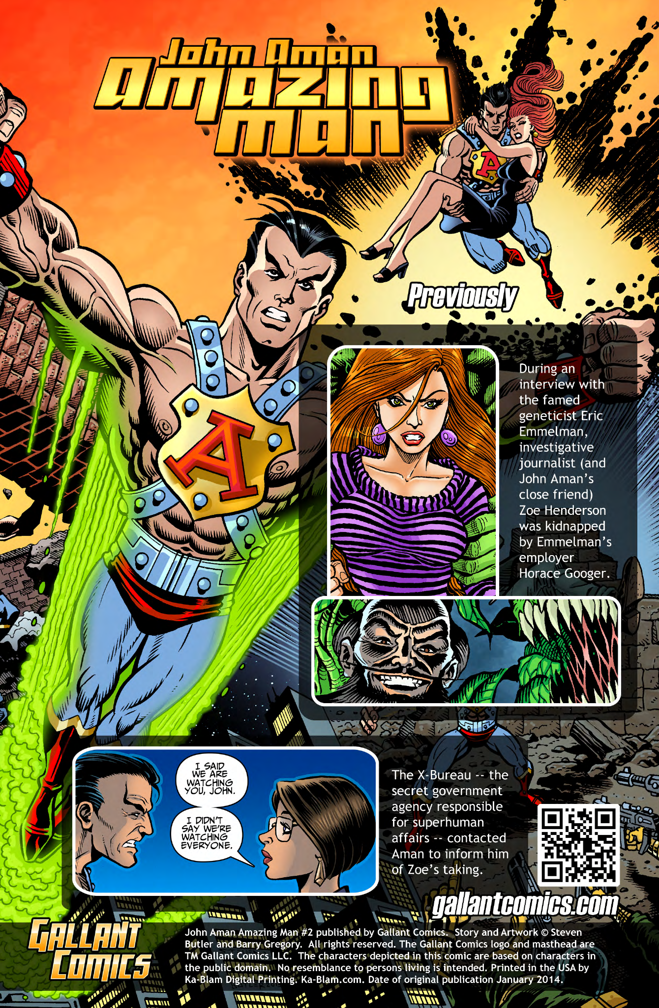 Read online John Aman Amazing Man comic -  Issue #2 - 2