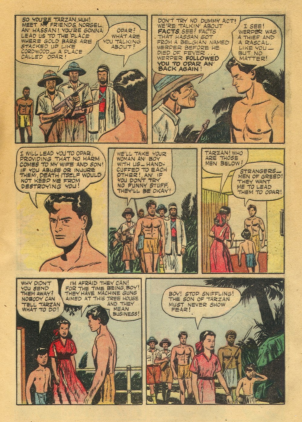 Read online Tarzan (1948) comic -  Issue #5 - 9