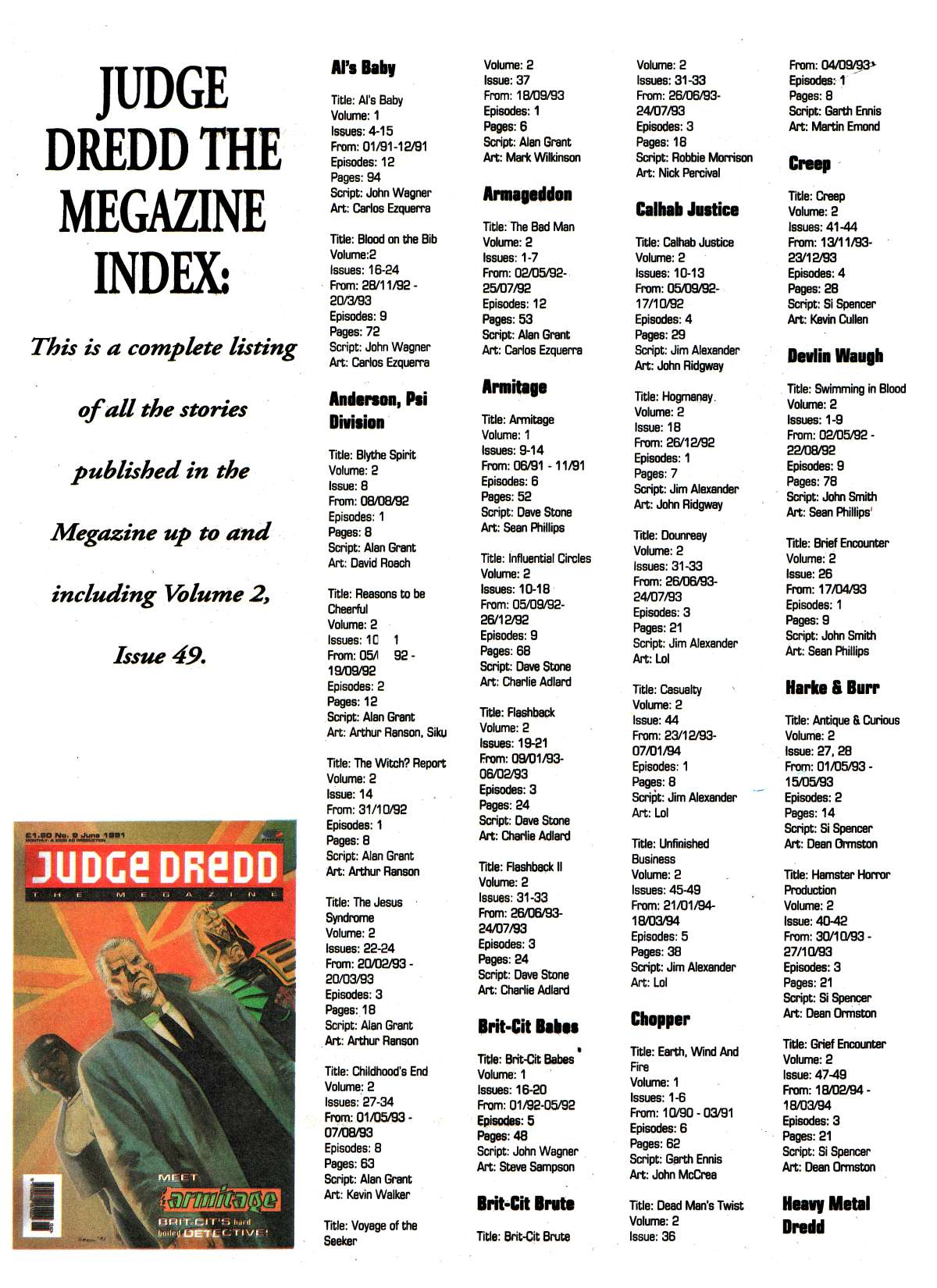 Read online Judge Dredd Mega-Special comic -  Issue #7 - 11