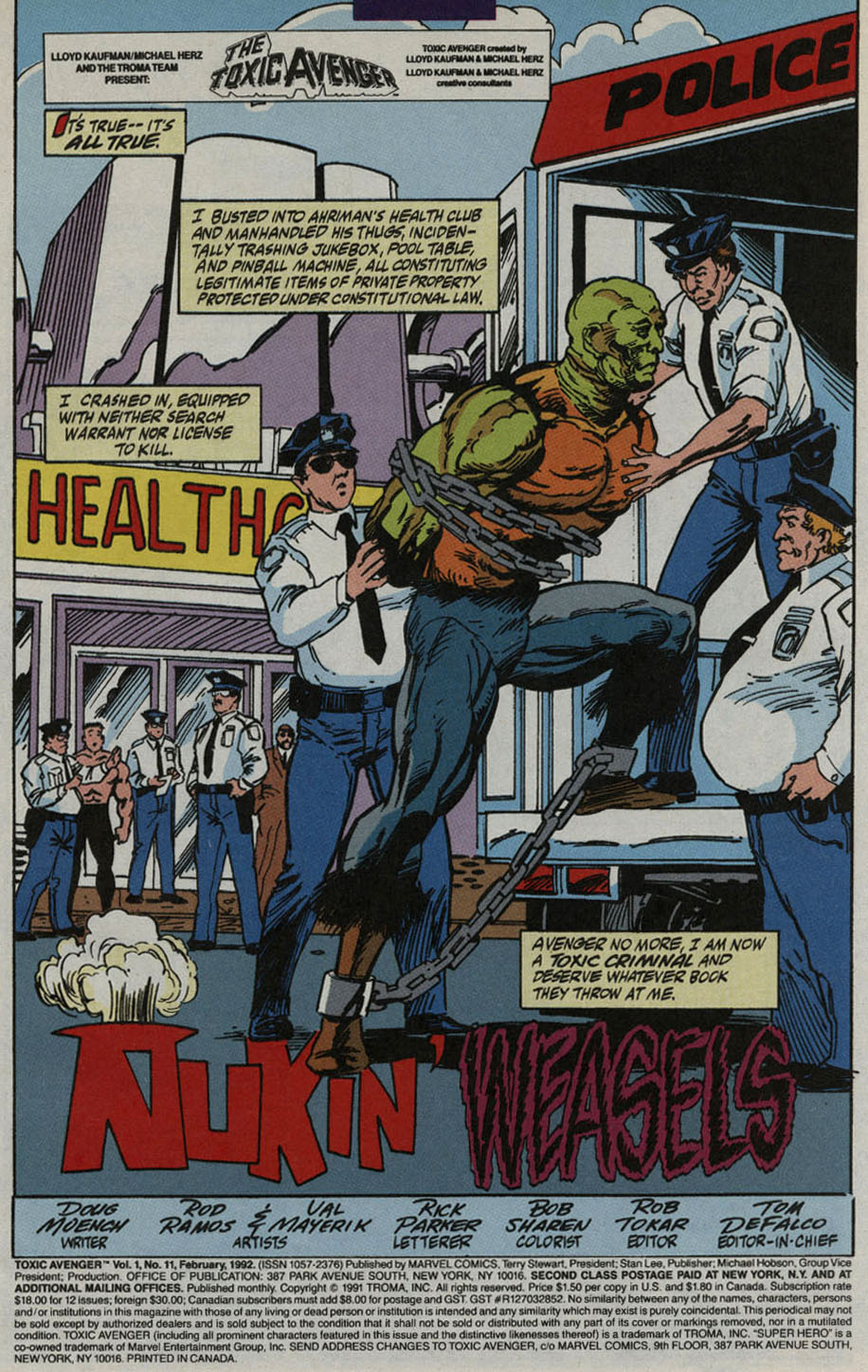 Read online Toxic Avenger comic -  Issue #11 - 3
