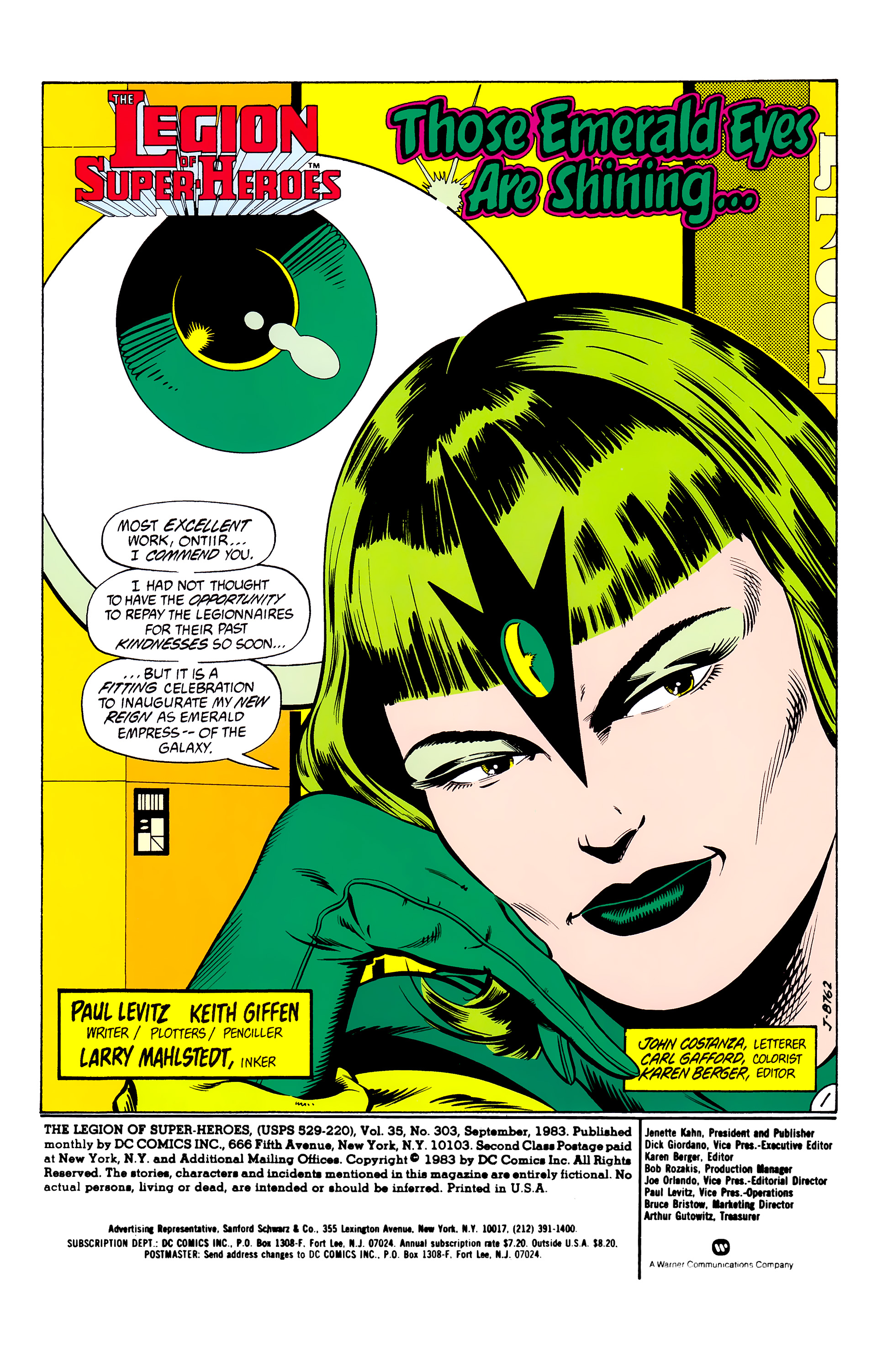 Read online Legion of Super-Heroes (1980) comic -  Issue #303 - 2