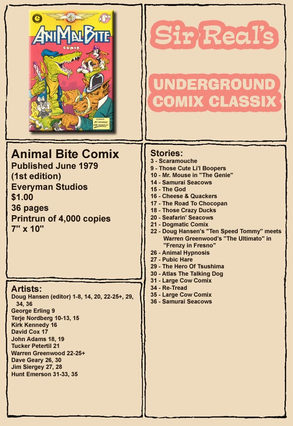 Read online Animal Bite Comix comic -  Issue # Full - 1