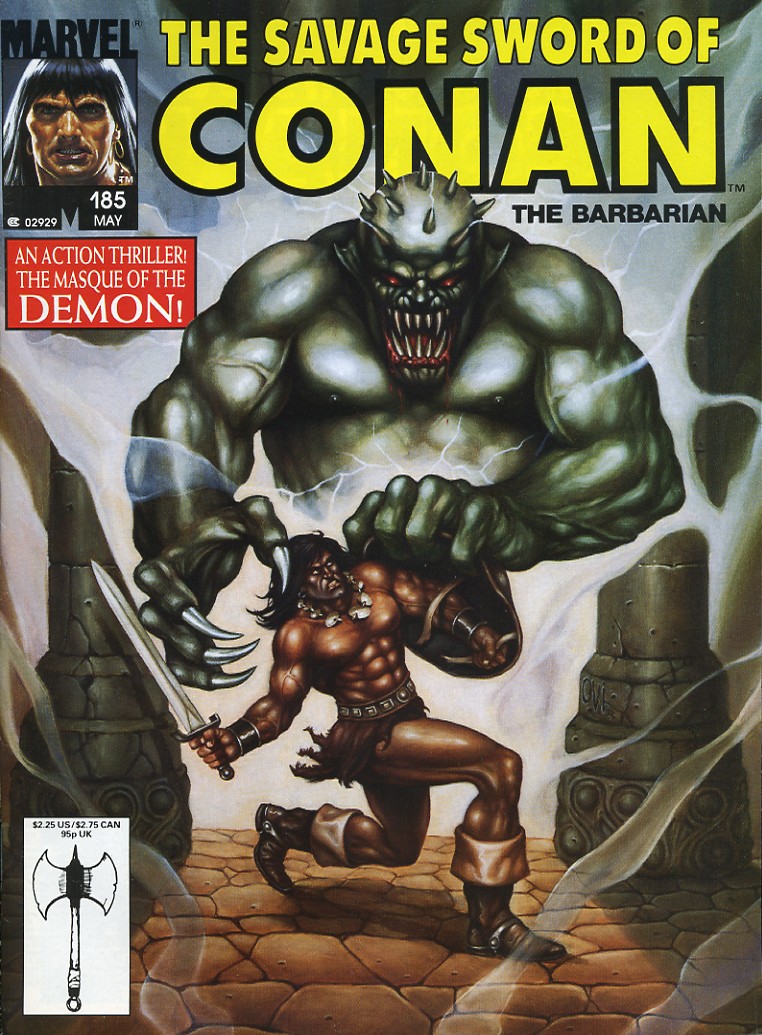 Read online The Savage Sword Of Conan comic -  Issue #185 - 1