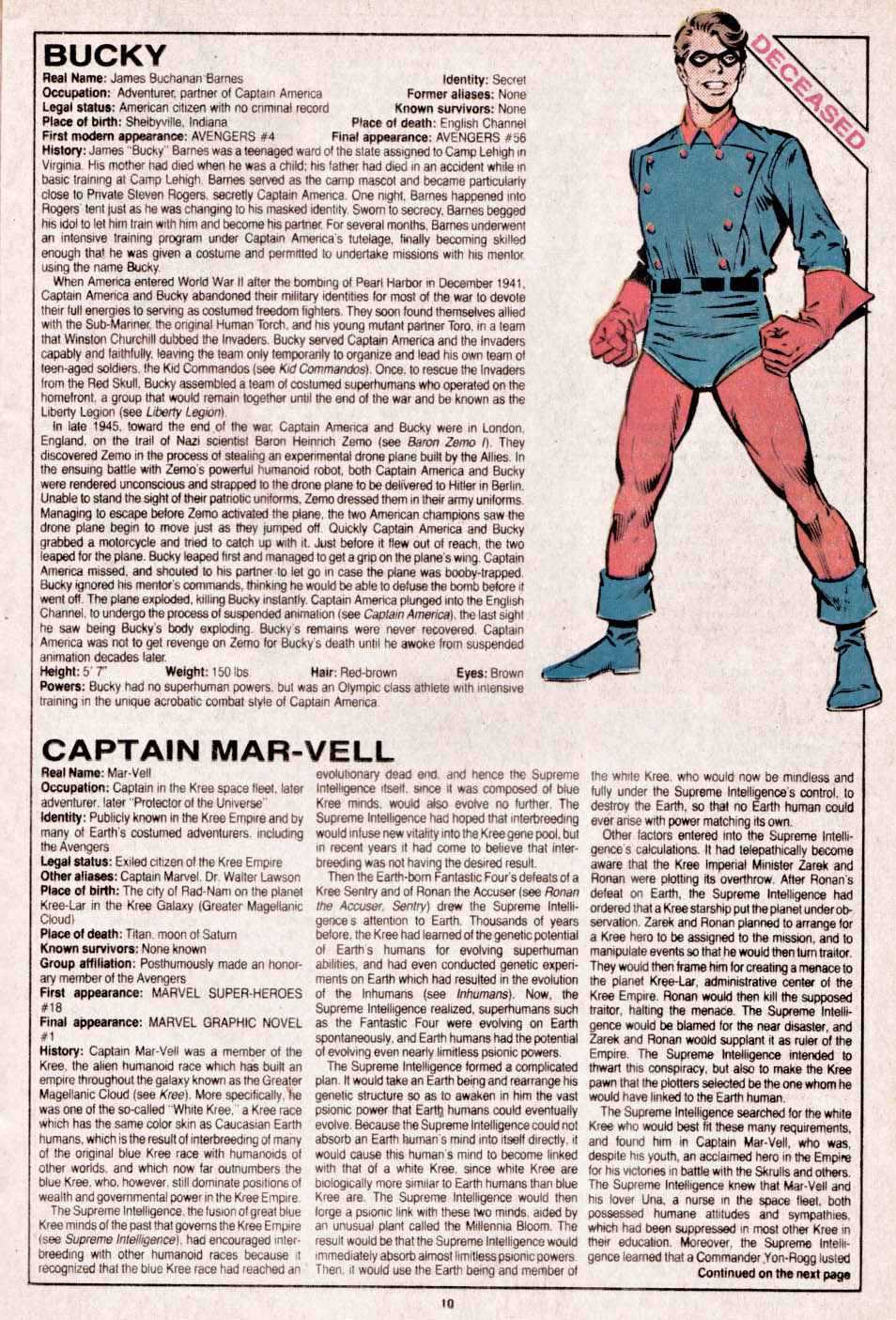 Read online The Official Handbook of the Marvel Universe comic -  Issue #13 - 11