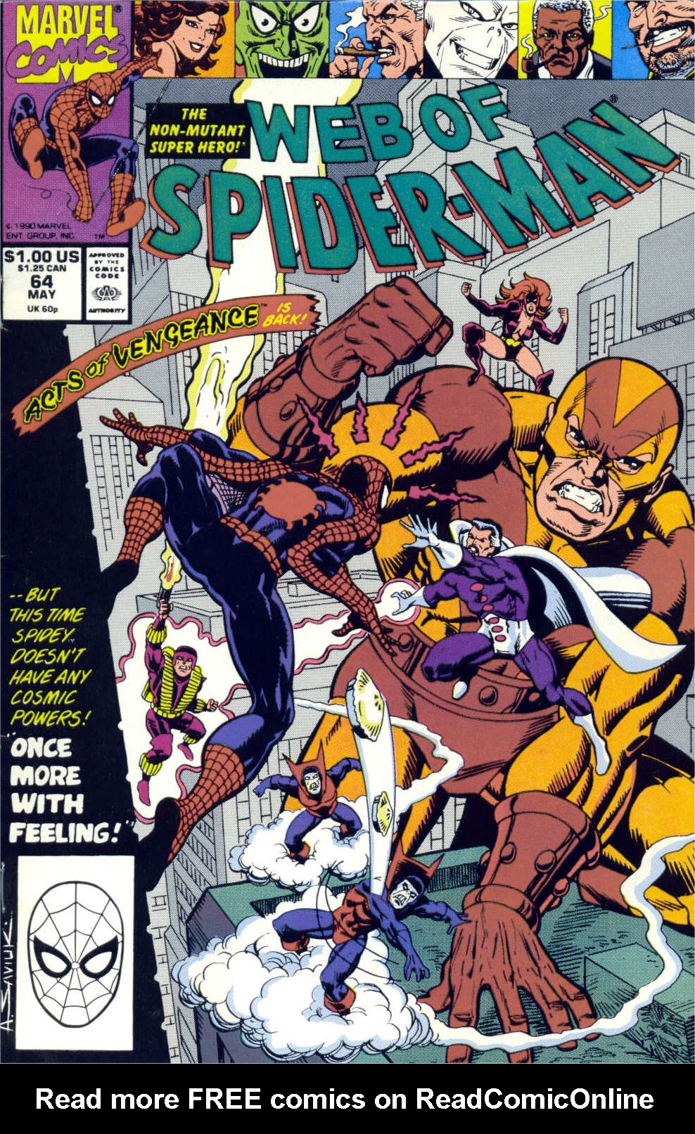 Read online Web of Spider-Man (1985) comic -  Issue #64 - 1