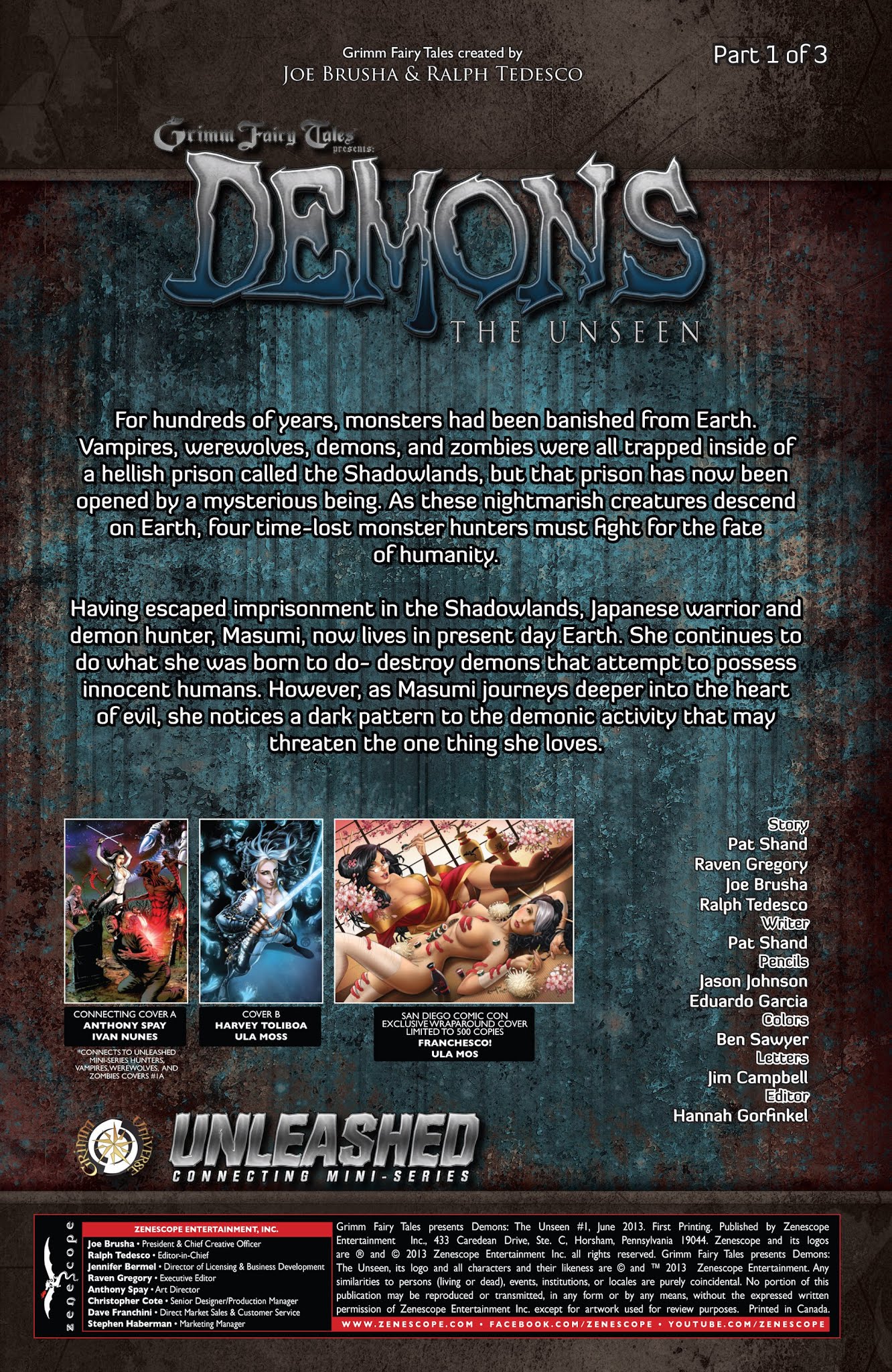 Read online Grimm Fairy Tales presents Demons: The Unseen comic -  Issue #1 - 2