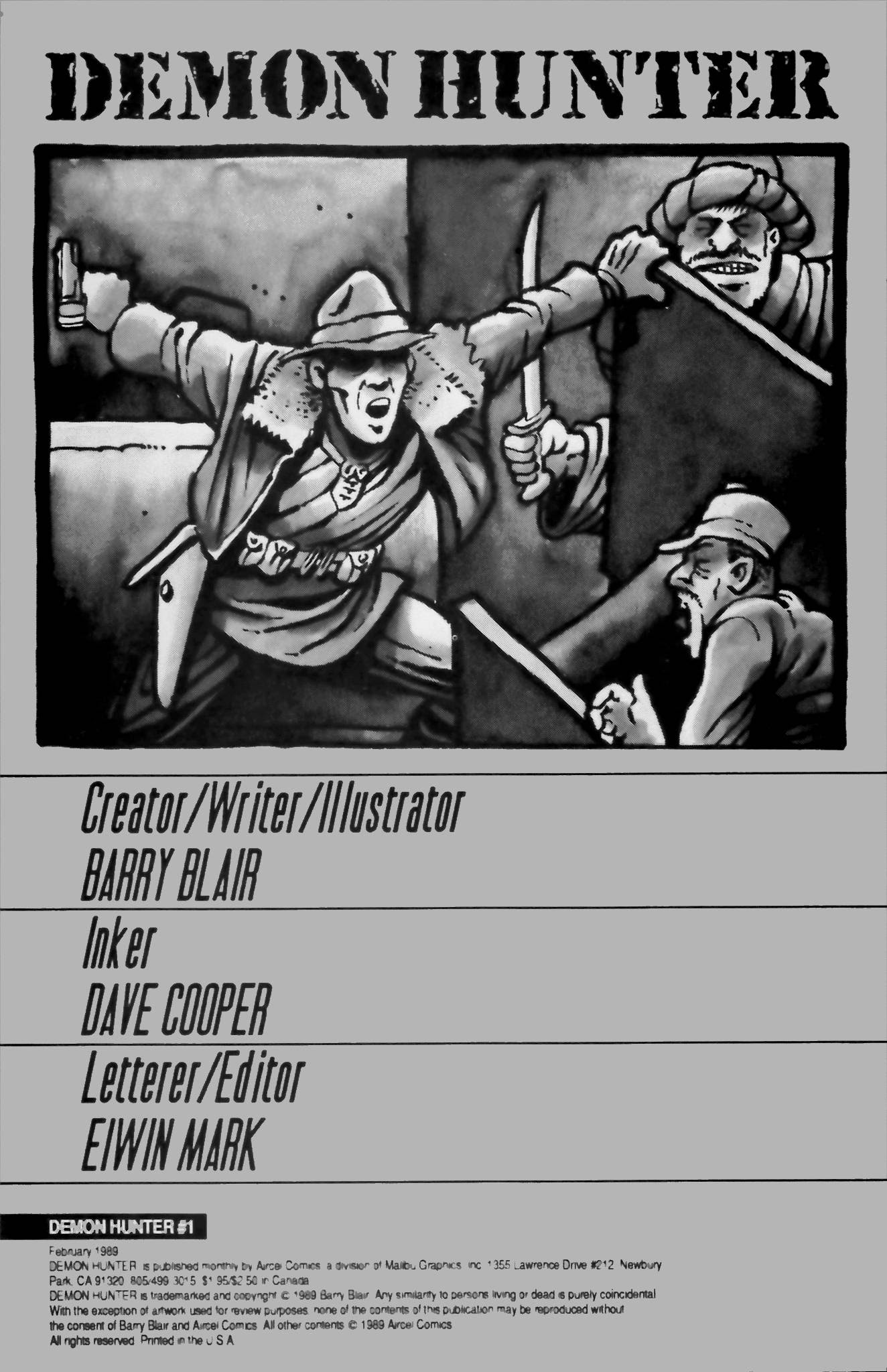 Read online Demon Hunter (1989) comic -  Issue #1 - 2