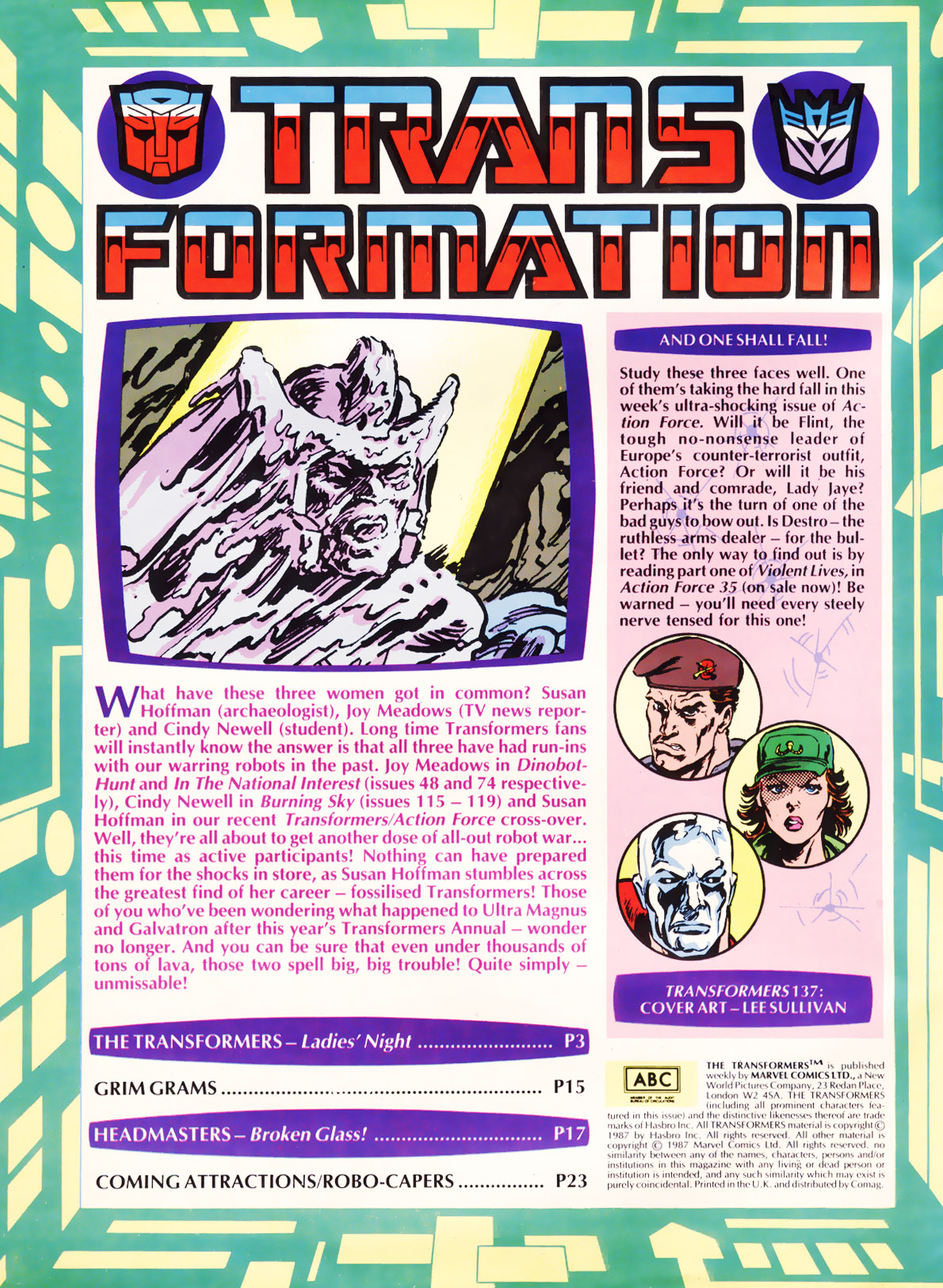 Read online The Transformers (UK) comic -  Issue #137 - 2