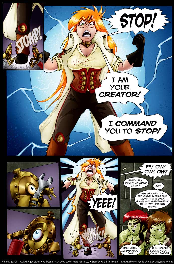 Read online Girl Genius (2002) comic -  Issue #9 - 102