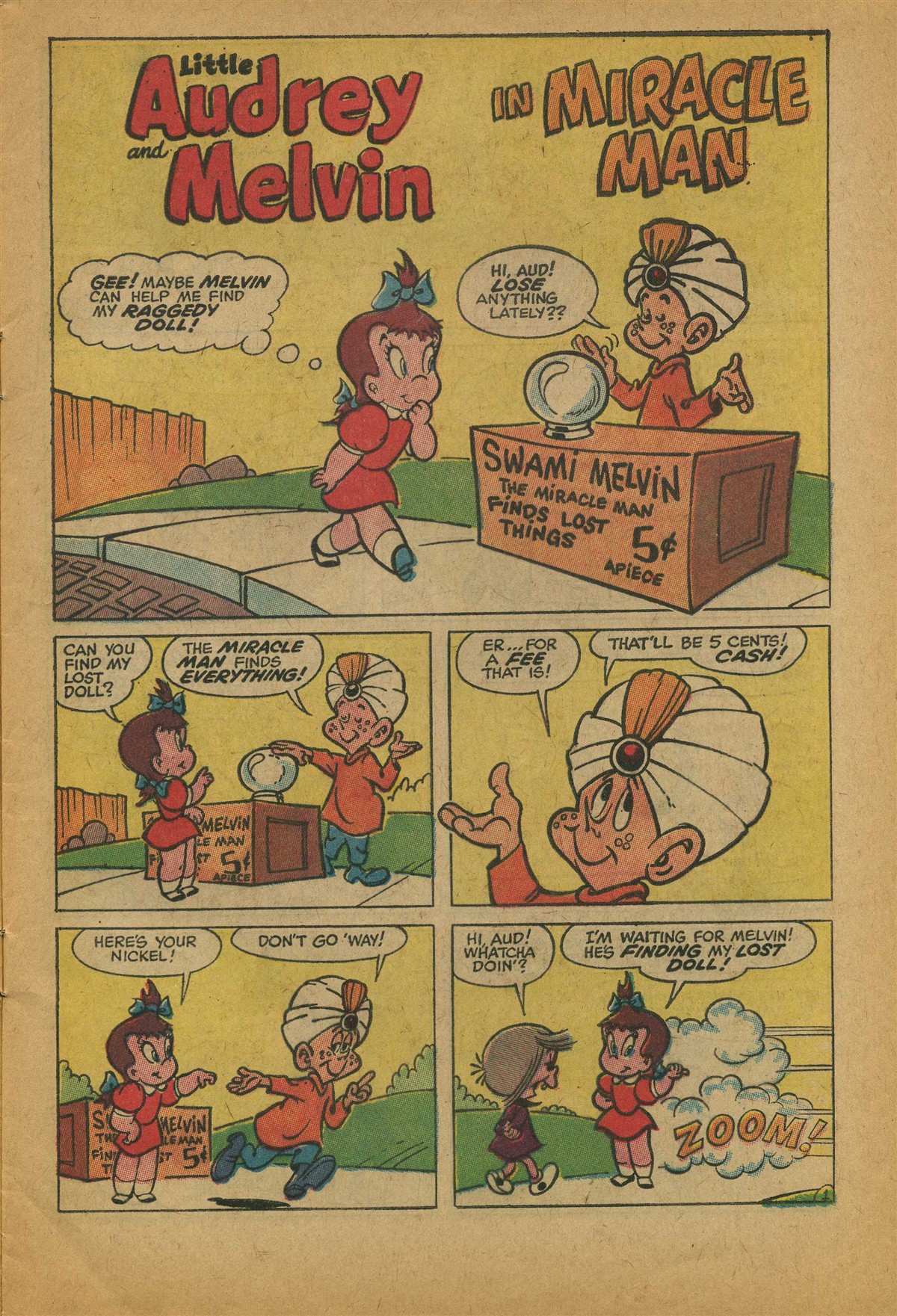 Read online Little Audrey And Melvin comic -  Issue #4 - 5