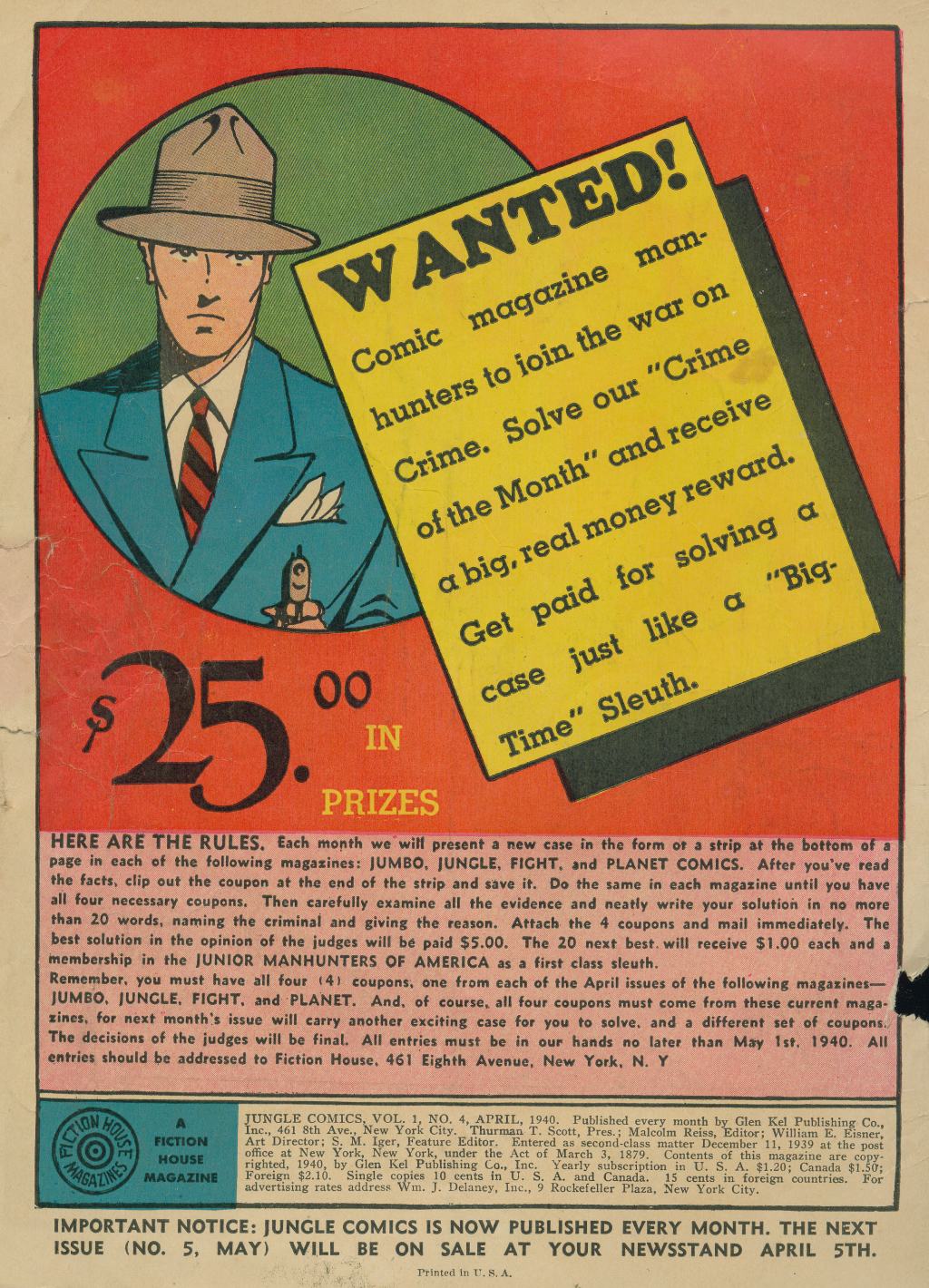 Read online Jungle Comics comic -  Issue #4 - 2