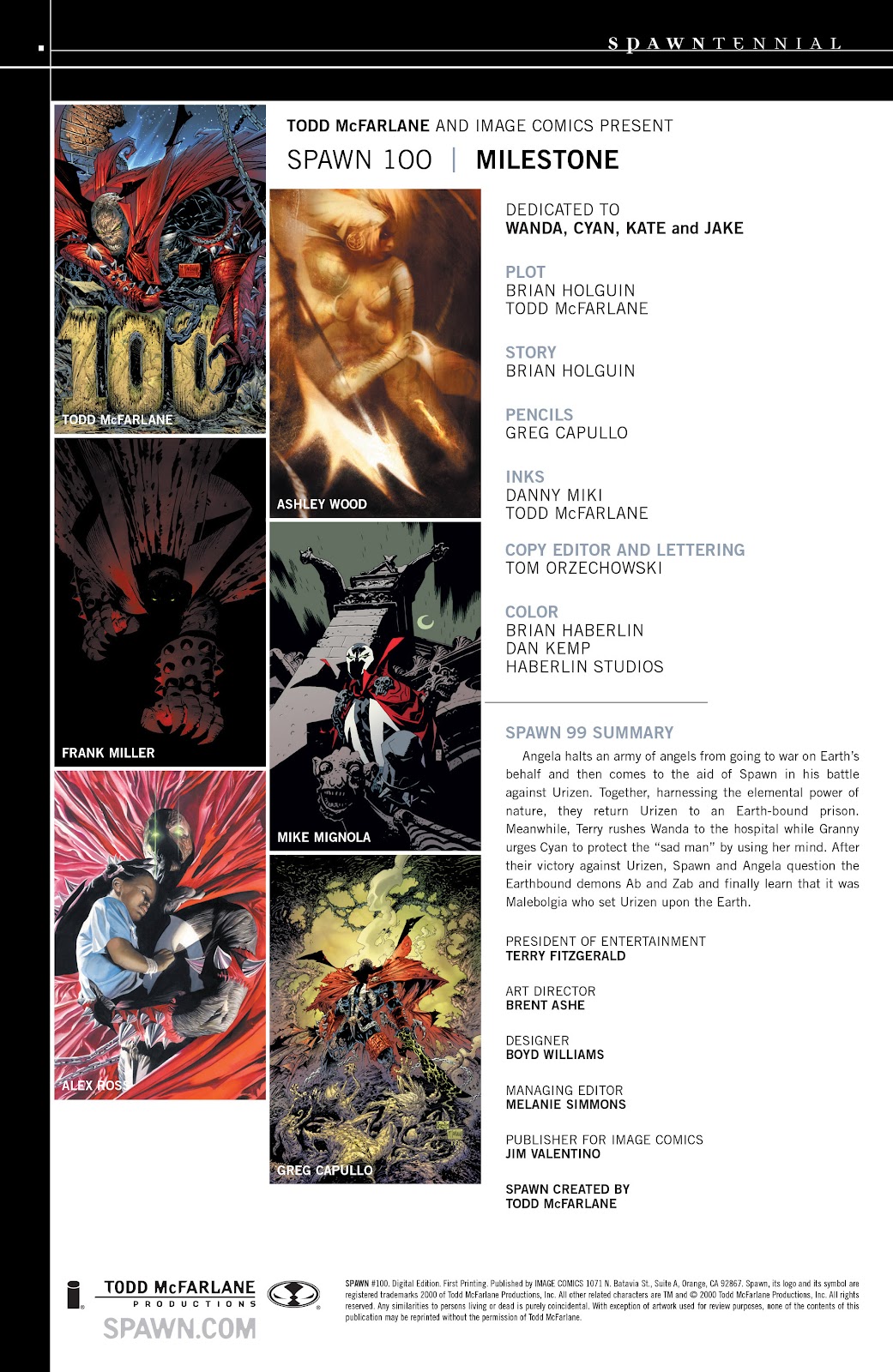 Spawn issue 100 - Page 2