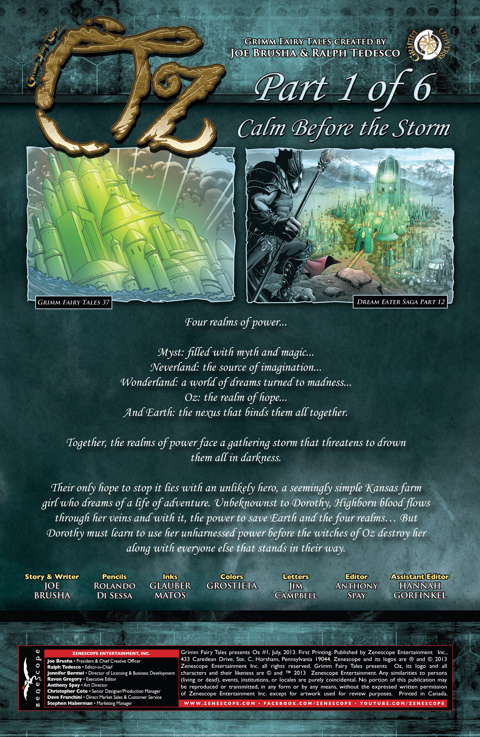 Read online Grimm Fairy Tales presents Oz comic -  Issue #1 - 2