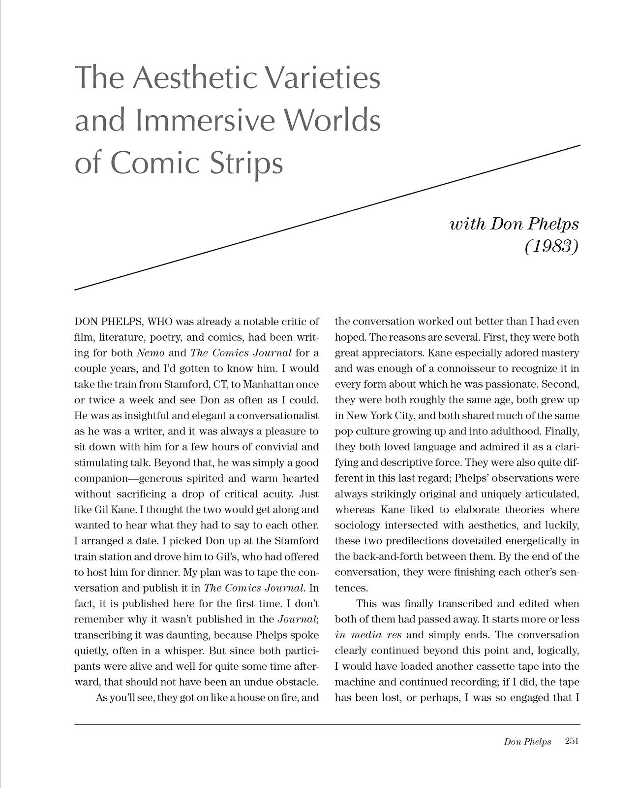 Sparring With Gil Kane: Colloquies On Comic Art and Aesthetics issue TPB (Part 3) - Page 51