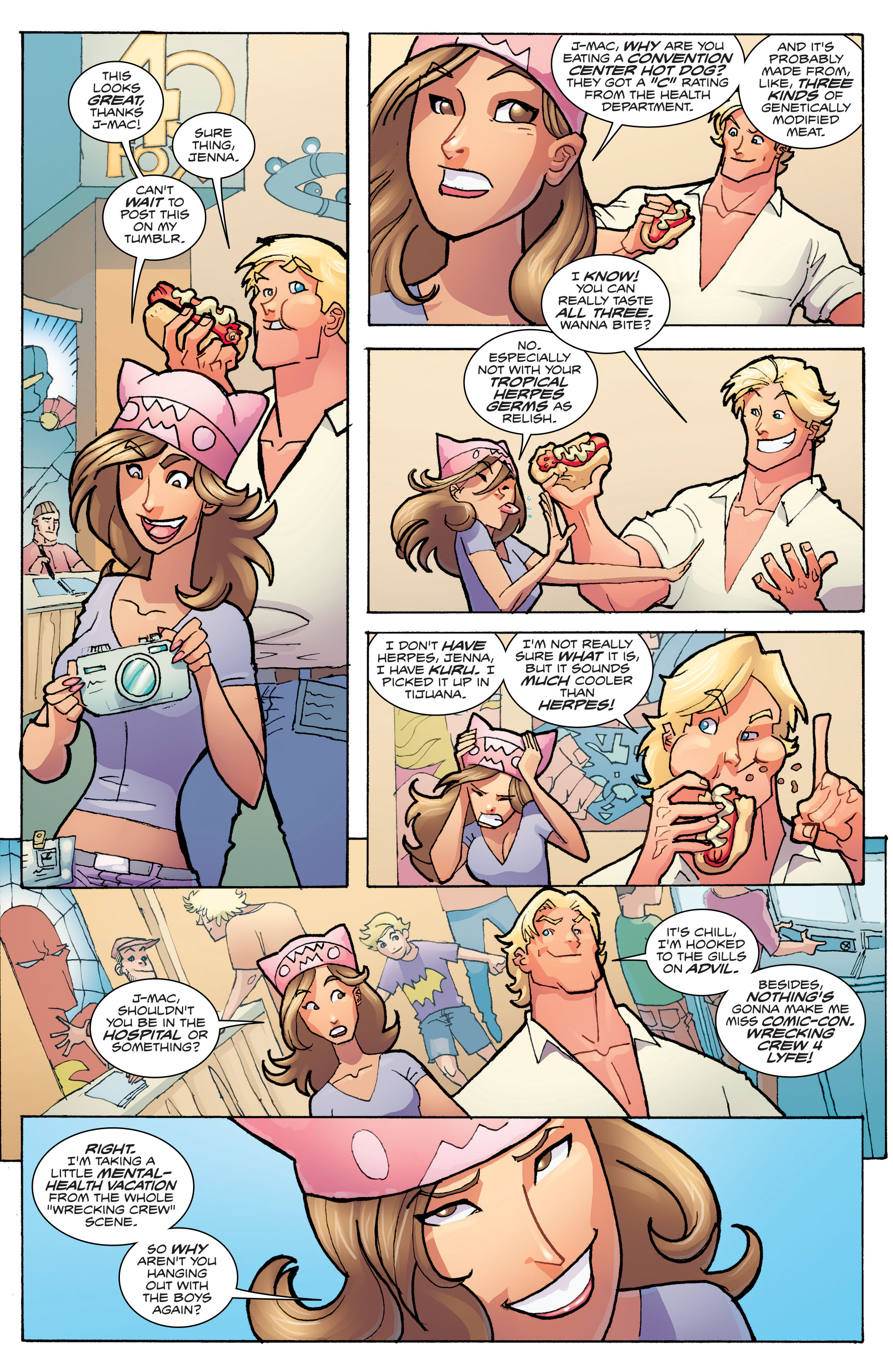 Read online Fanboys vs. Zombies comic -  Issue #1 - 17
