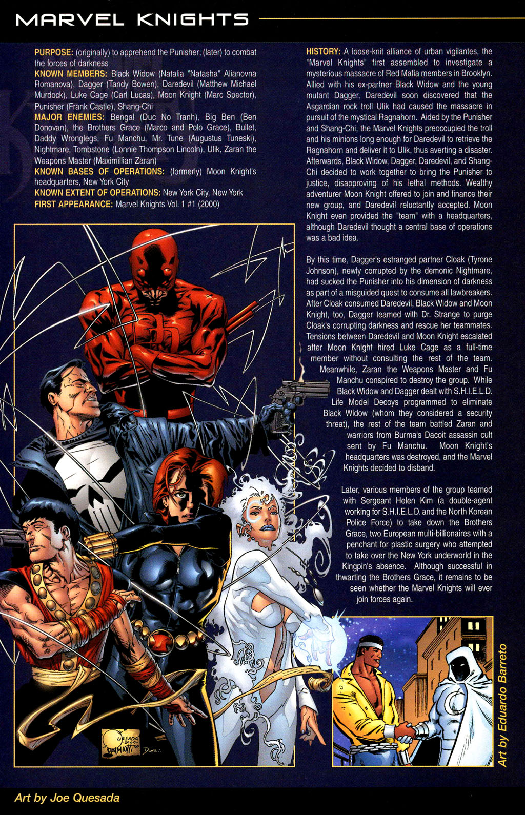 The Official Handbook of the Marvel Universe: Marvel Knights issue Full - Page 38