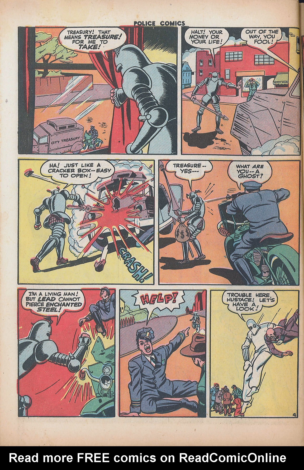 Read online Police Comics comic -  Issue #34 - 54