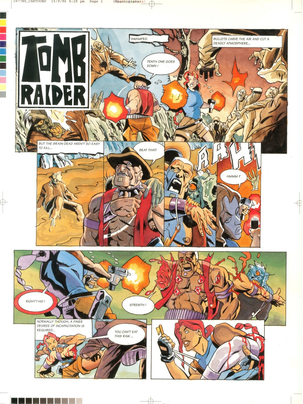 Read online Tomb Raider Comic Debuts in Mean Machines SEGA comic -  Issue # Full - 6