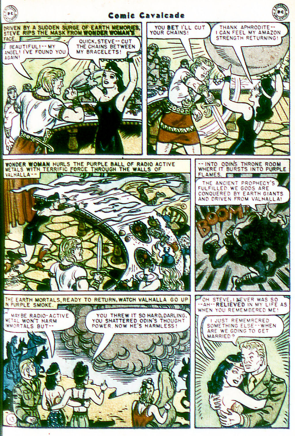Read online Comic Cavalcade comic -  Issue #17 - 16