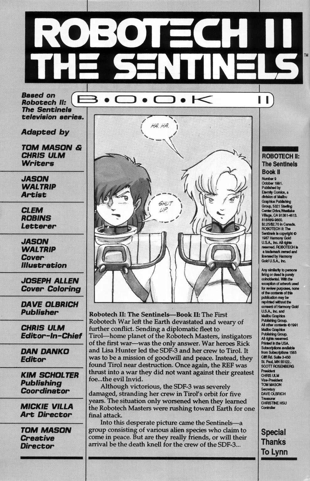 <{ $series->title }} issue Robotech II: The Sentinels Book 2 Issue #9 - Page 2