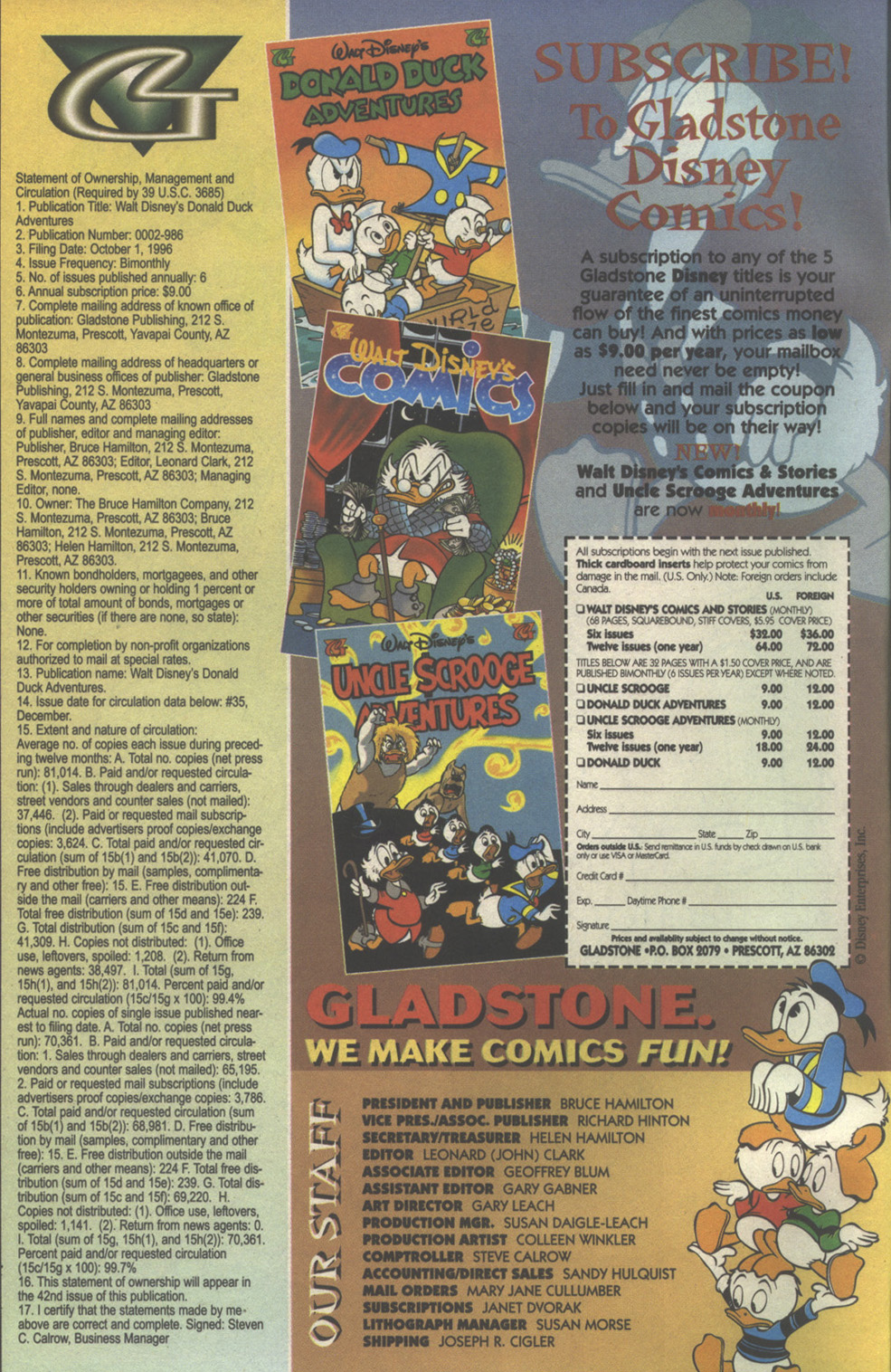 Walt Disney's Donald Duck Adventures (1987) Issue #42 #42 - English 2
