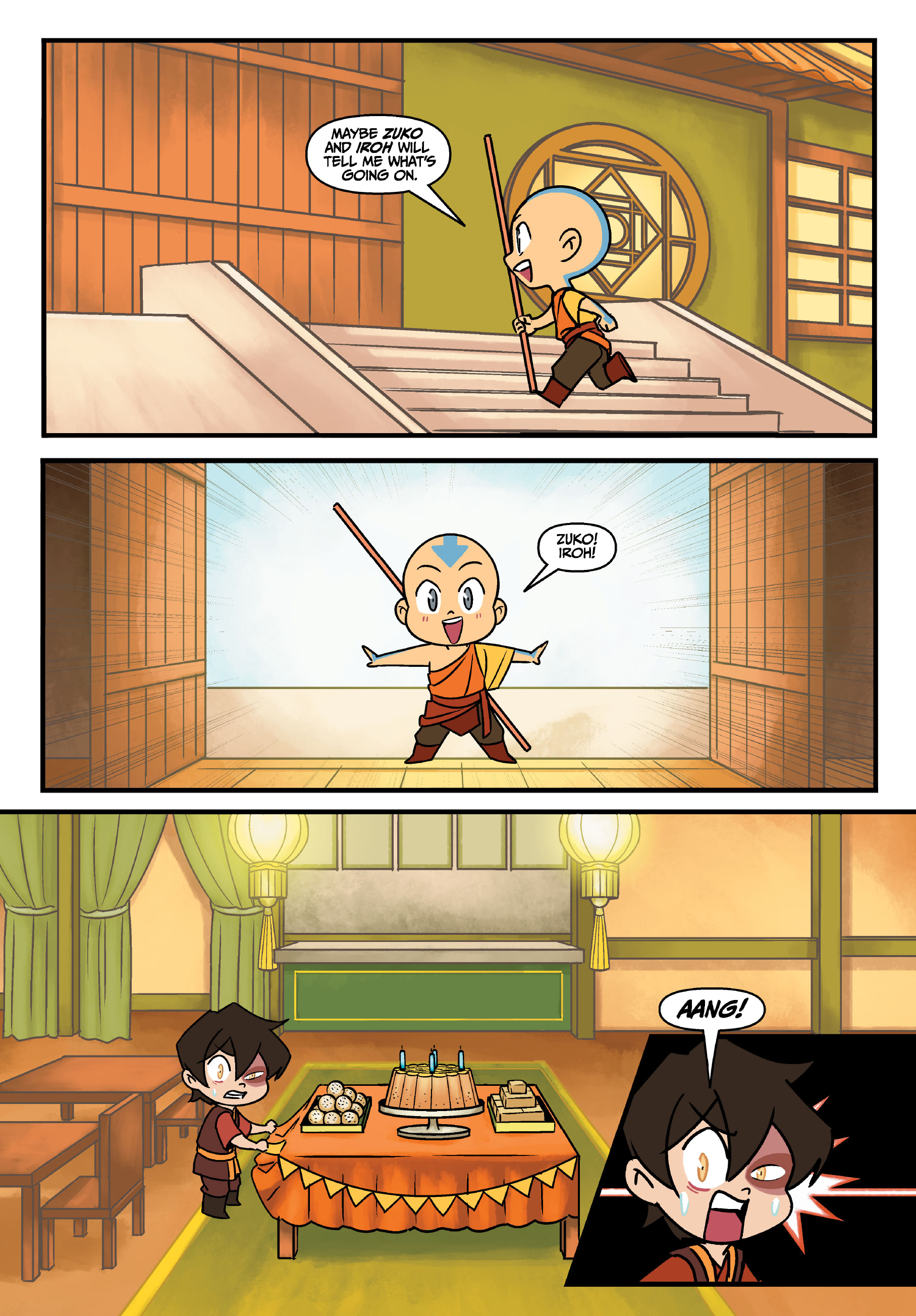 Read online Avatar: The Last Airbender Chibis - Aang's Unfreezing Day comic -  Issue # Full - 17